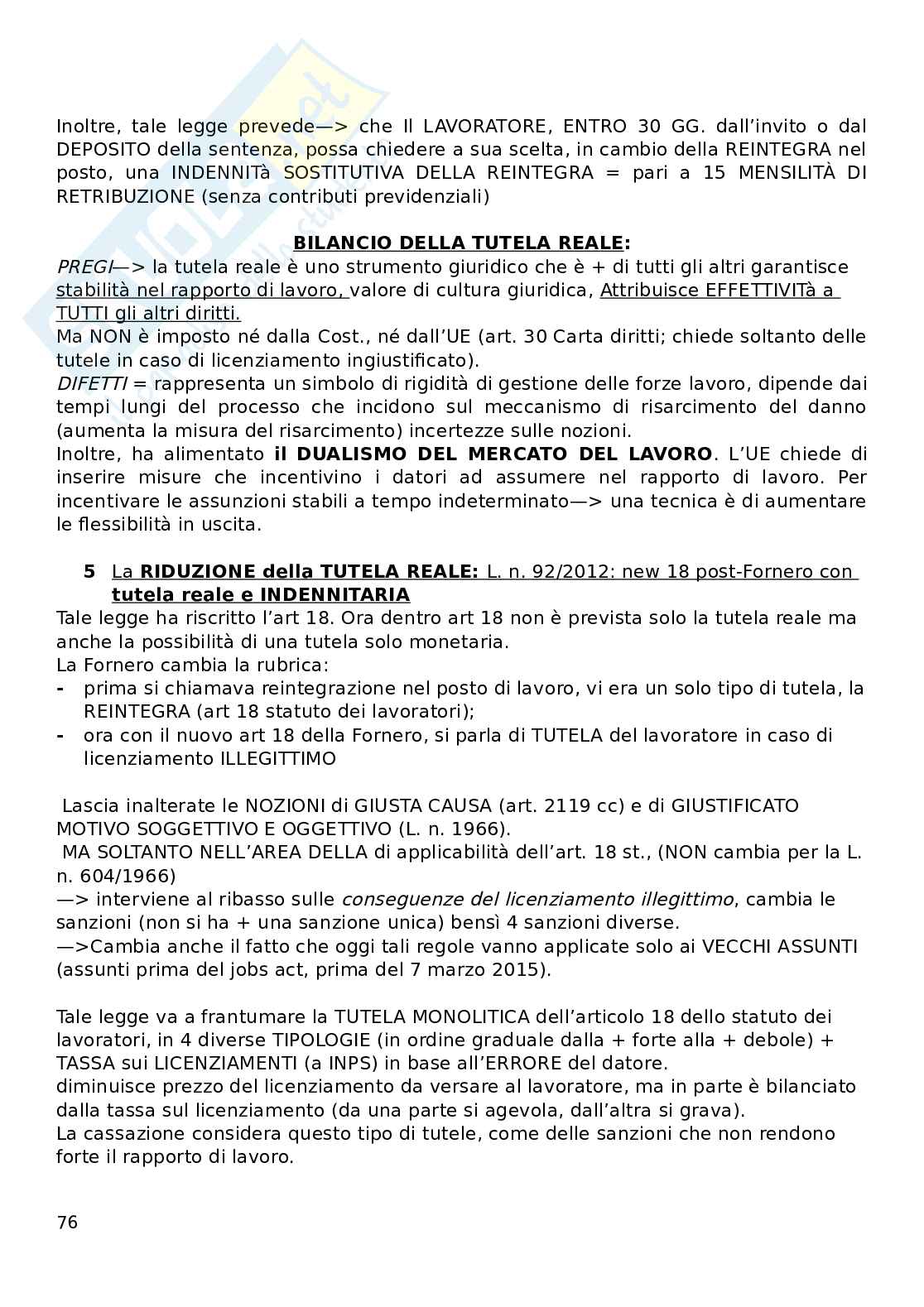Diritto del lavoro Pag. 76