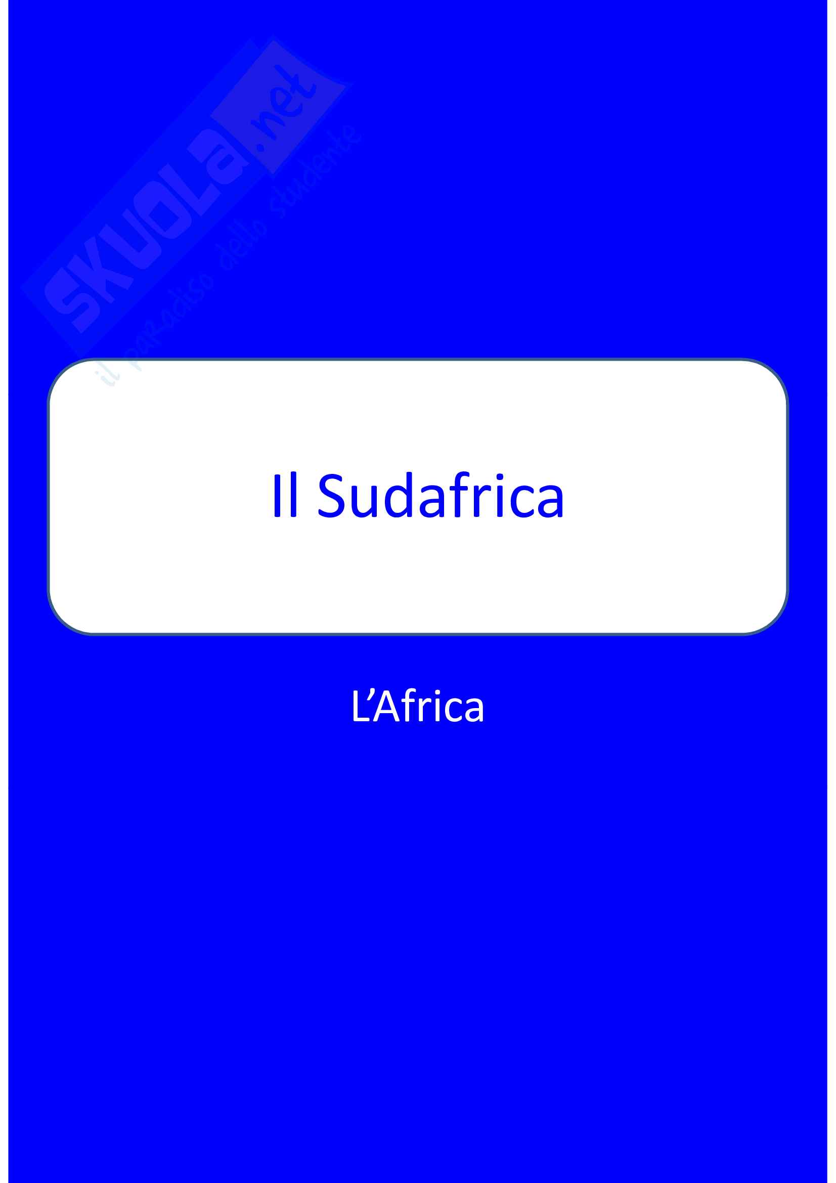Il Sudafrica Pag. 1