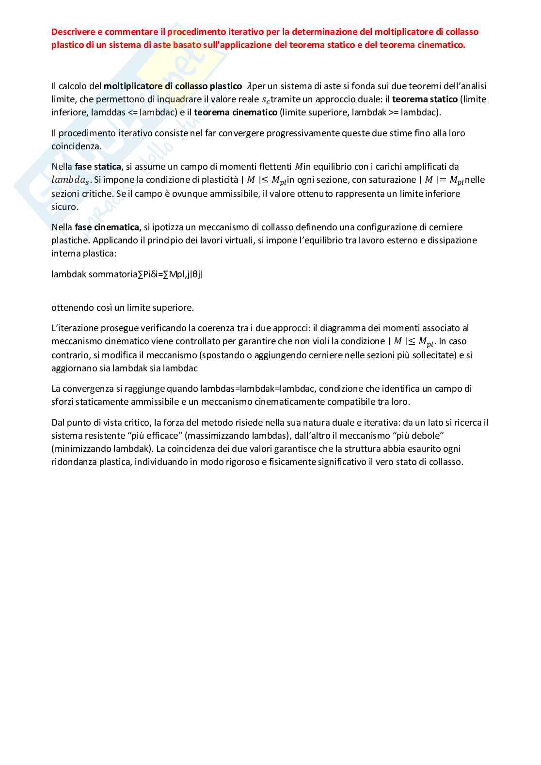 Paniere risposte aperte Teoria delle strutture Pag. 21