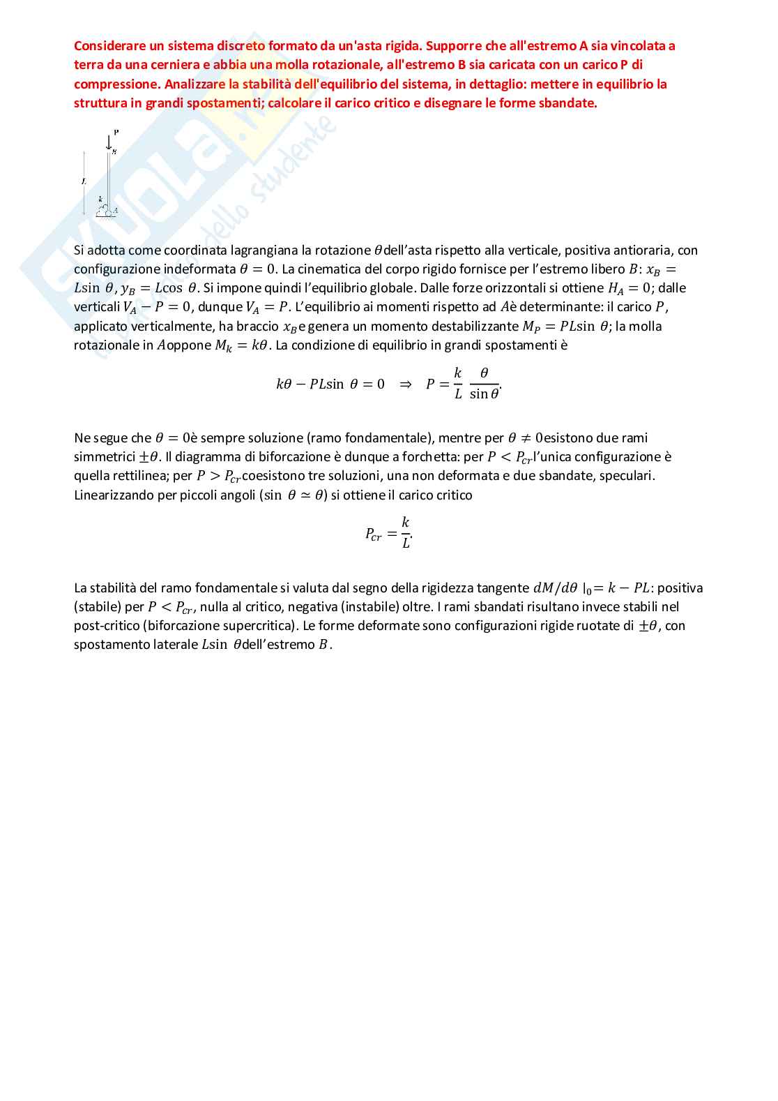 Paniere risposte aperte Teoria delle strutture Pag. 26