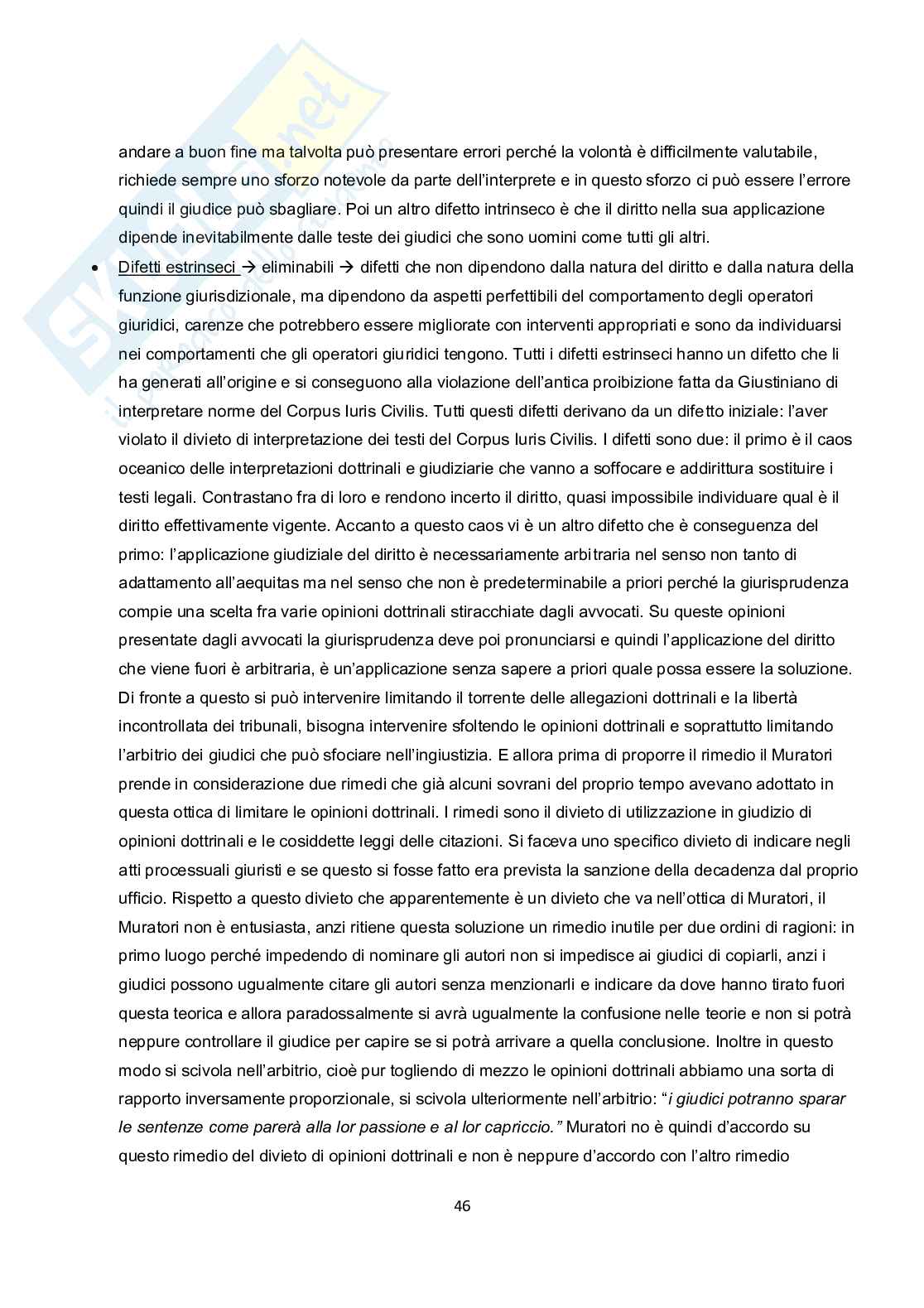 STORIA DEL DIRITTO II A.A. 2017/2018 Pag. 46