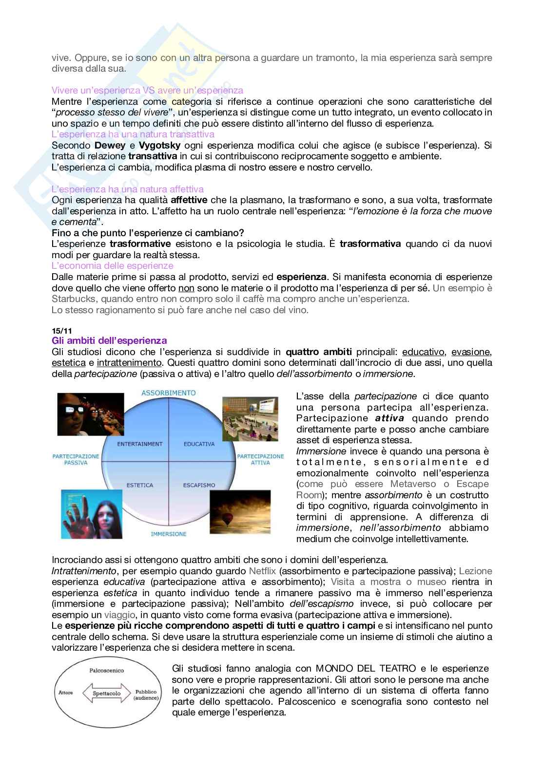 Appunti lezioni Psicologia delle esperienze mediate  Pag. 26