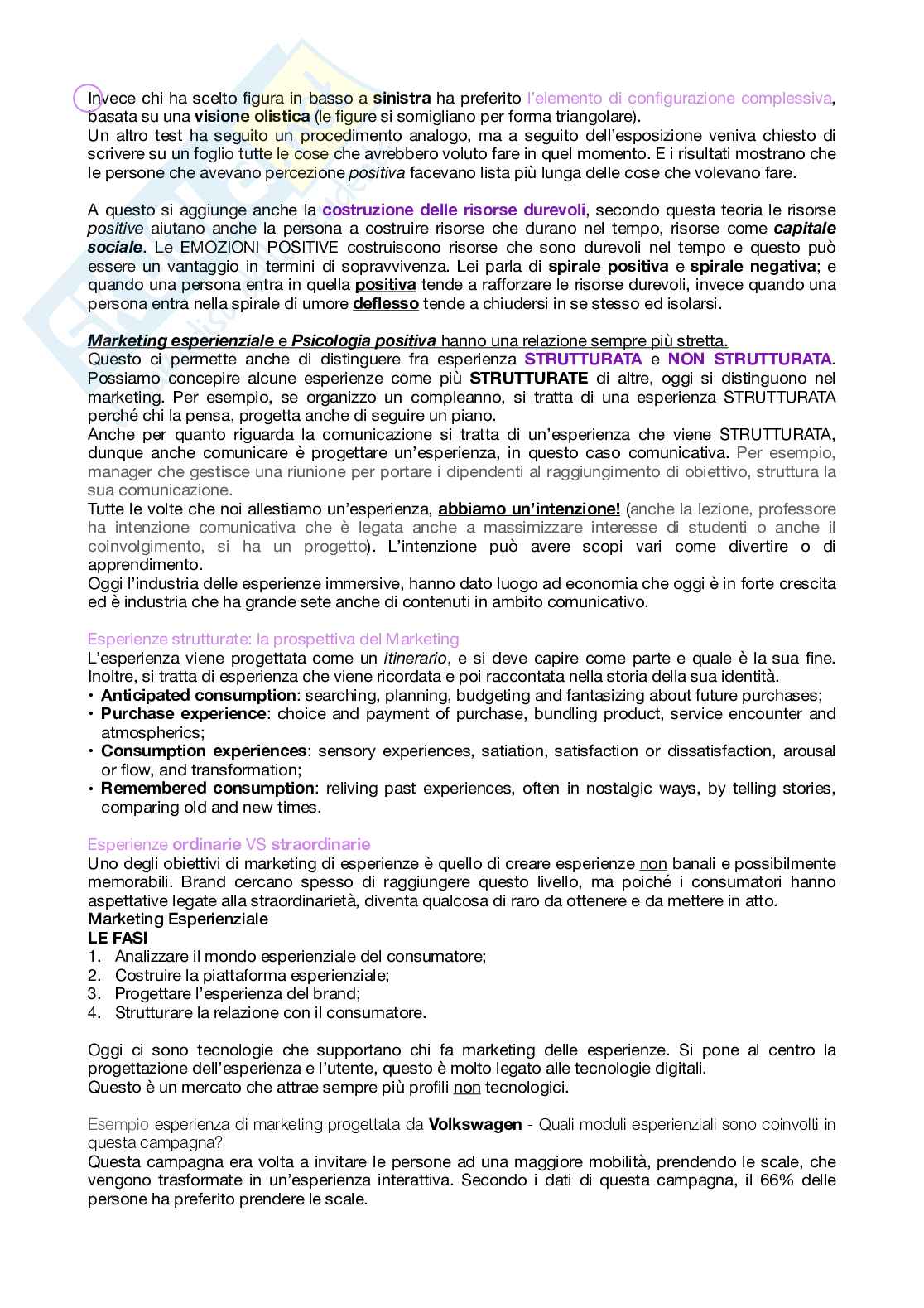 Appunti lezioni Psicologia delle esperienze mediate  Pag. 31