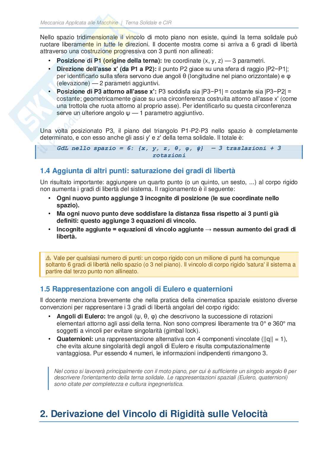 Meccanica applicata alle macchine Pag. 2