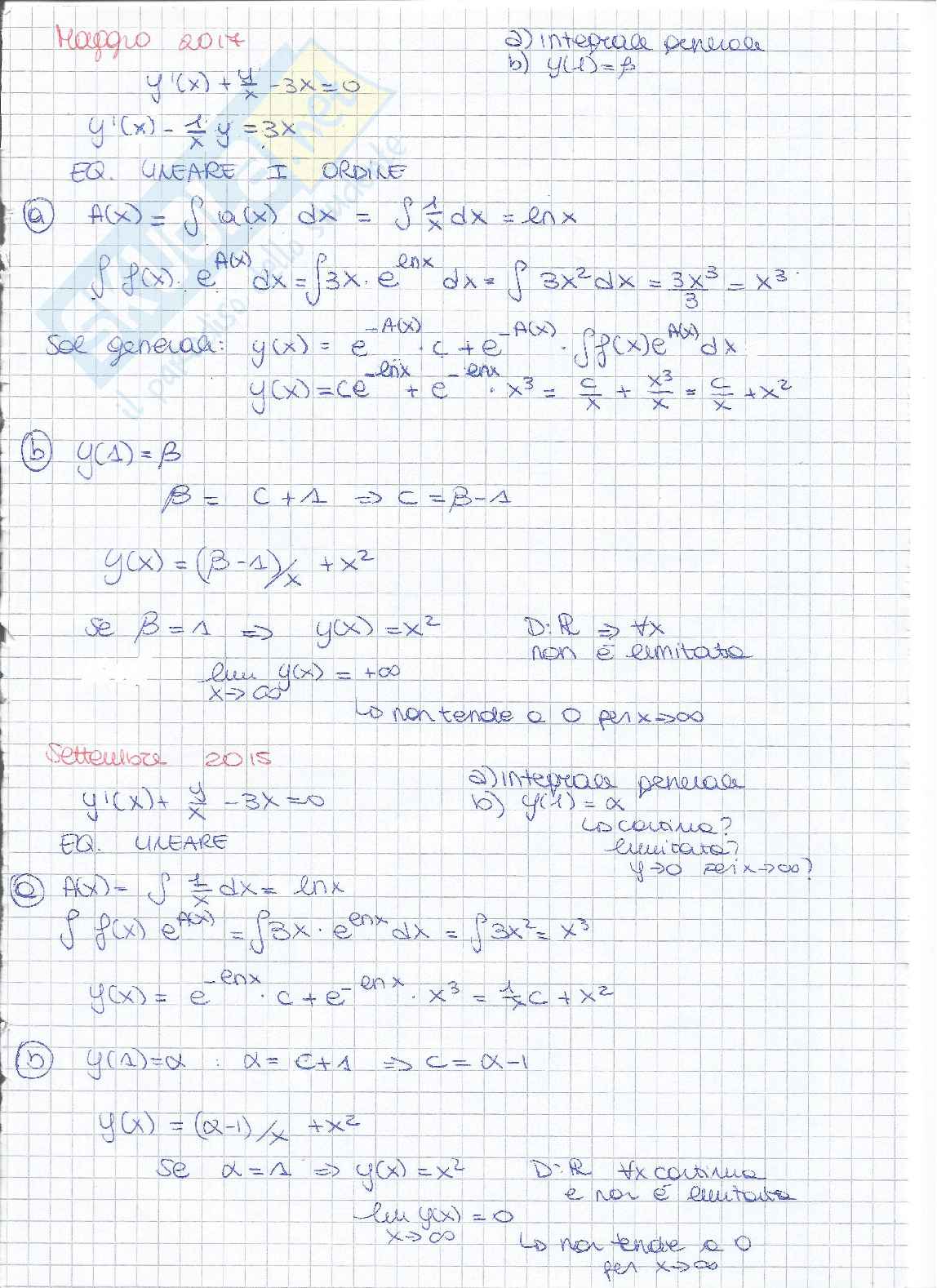 Prove d'esame risolte di Analisi 2 Pag. 31