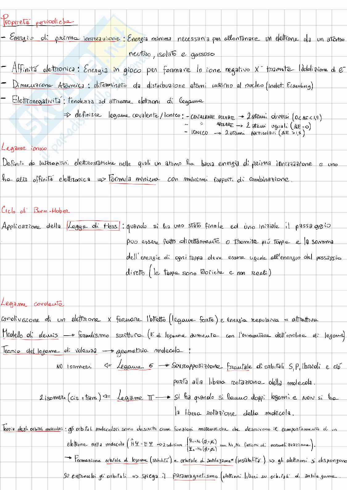 Schemi generali Chimica Pag. 1