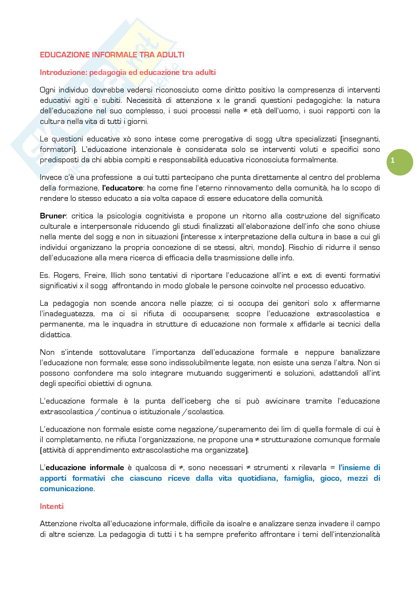 Esame Educazione Degli Adulti Pegaso