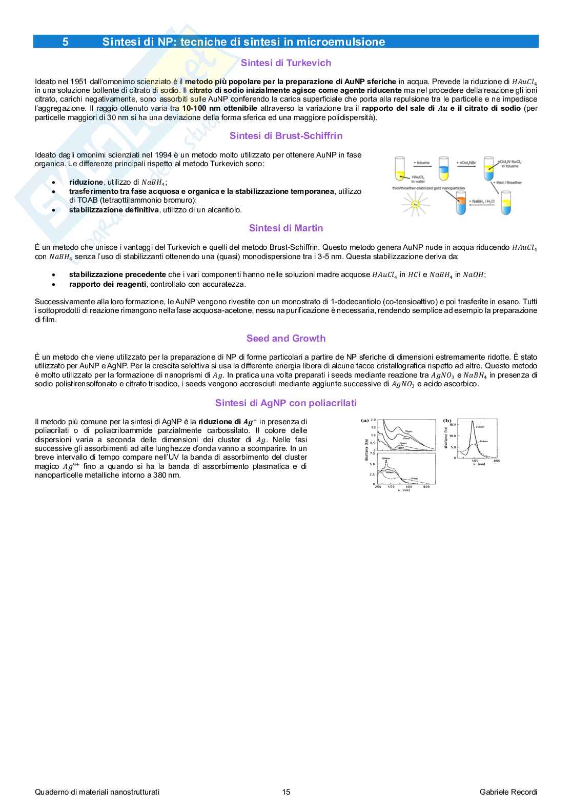 Appunti presi a lezione di Materiali nanostrutturati Pag. 16