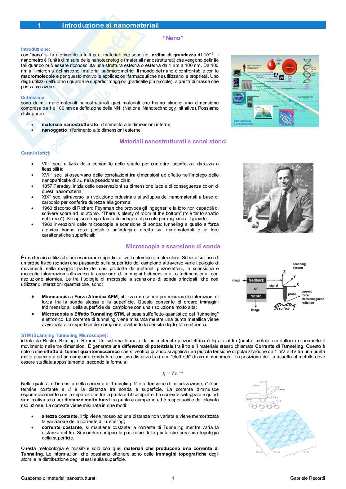Appunti presi a lezione di Materiali nanostrutturati Pag. 2