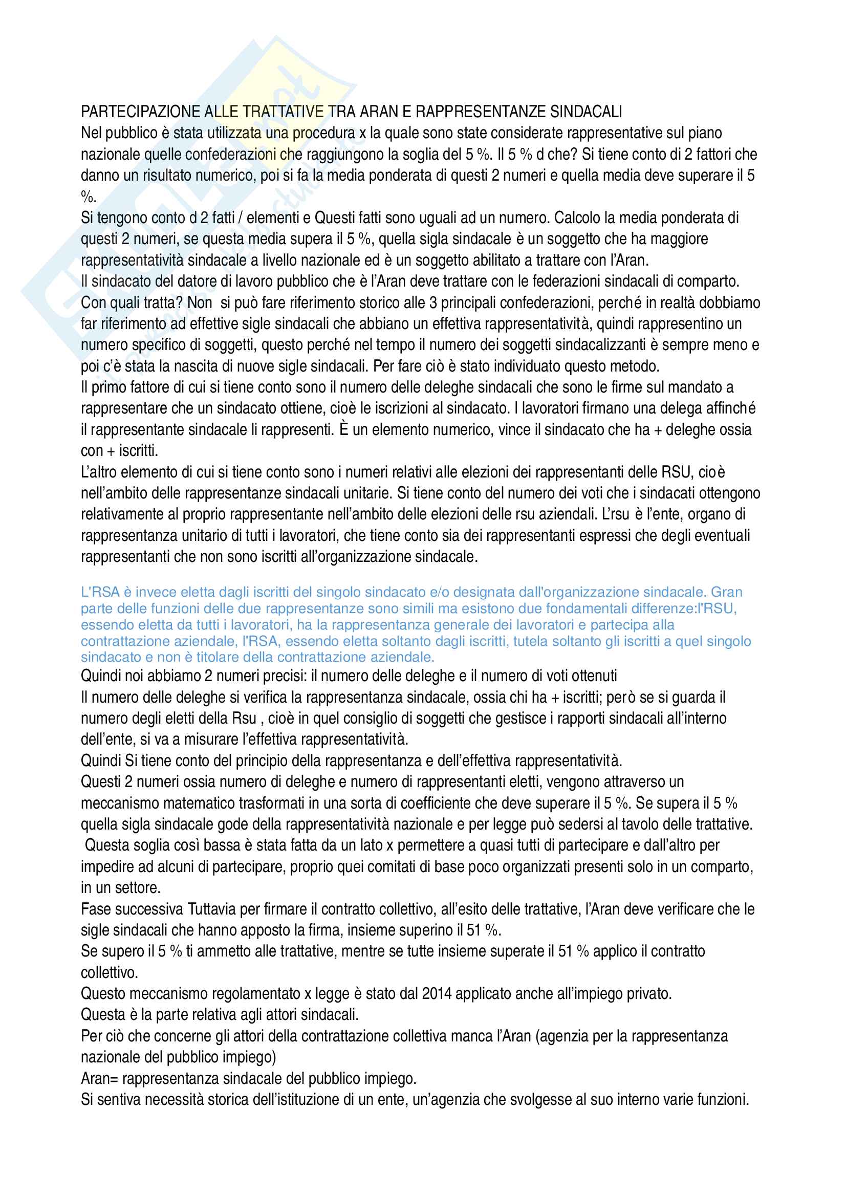Riassunto diritto del pubblico impiego Pag. 21