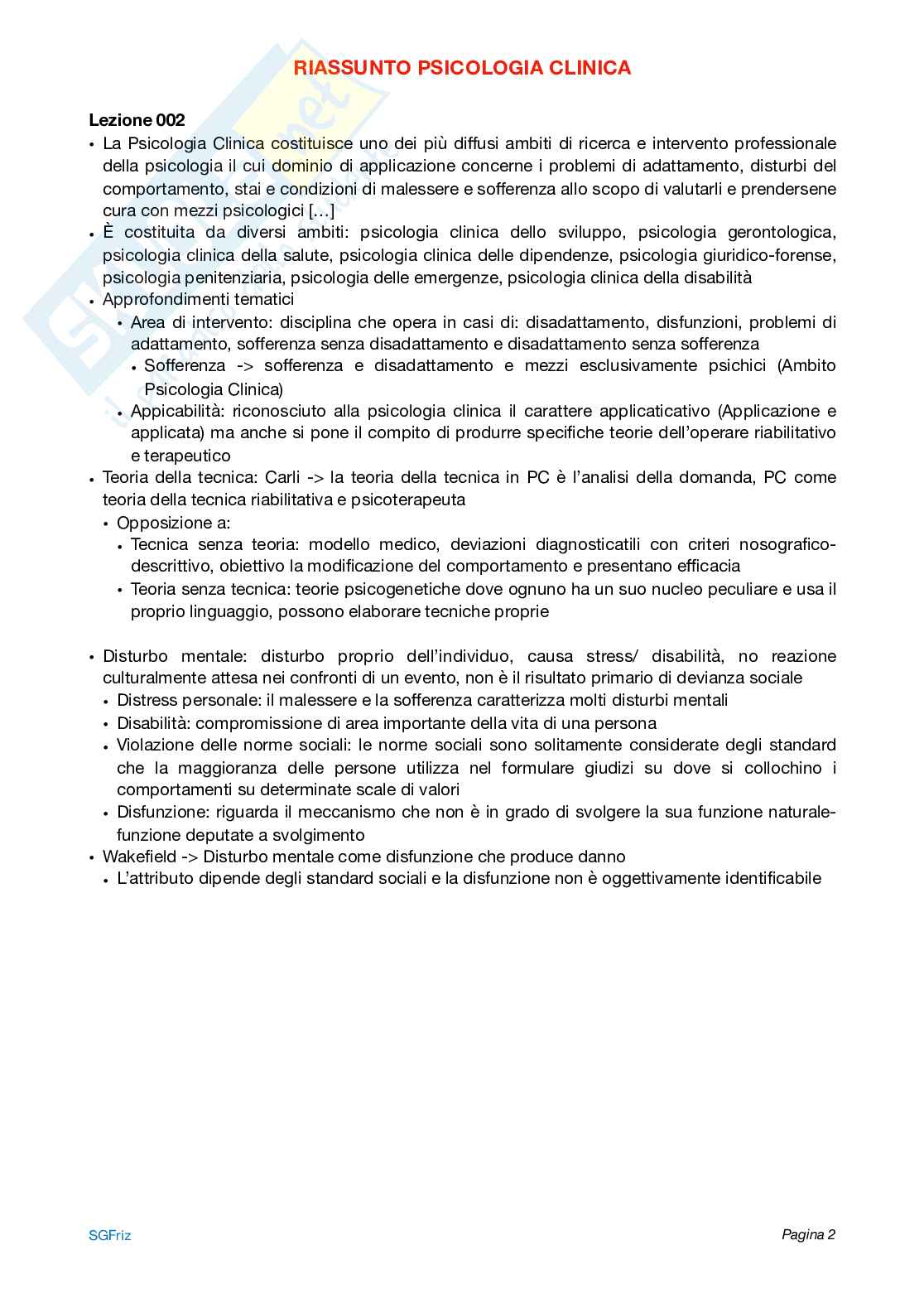 Riassunto Psicologia clinica Pag. 2