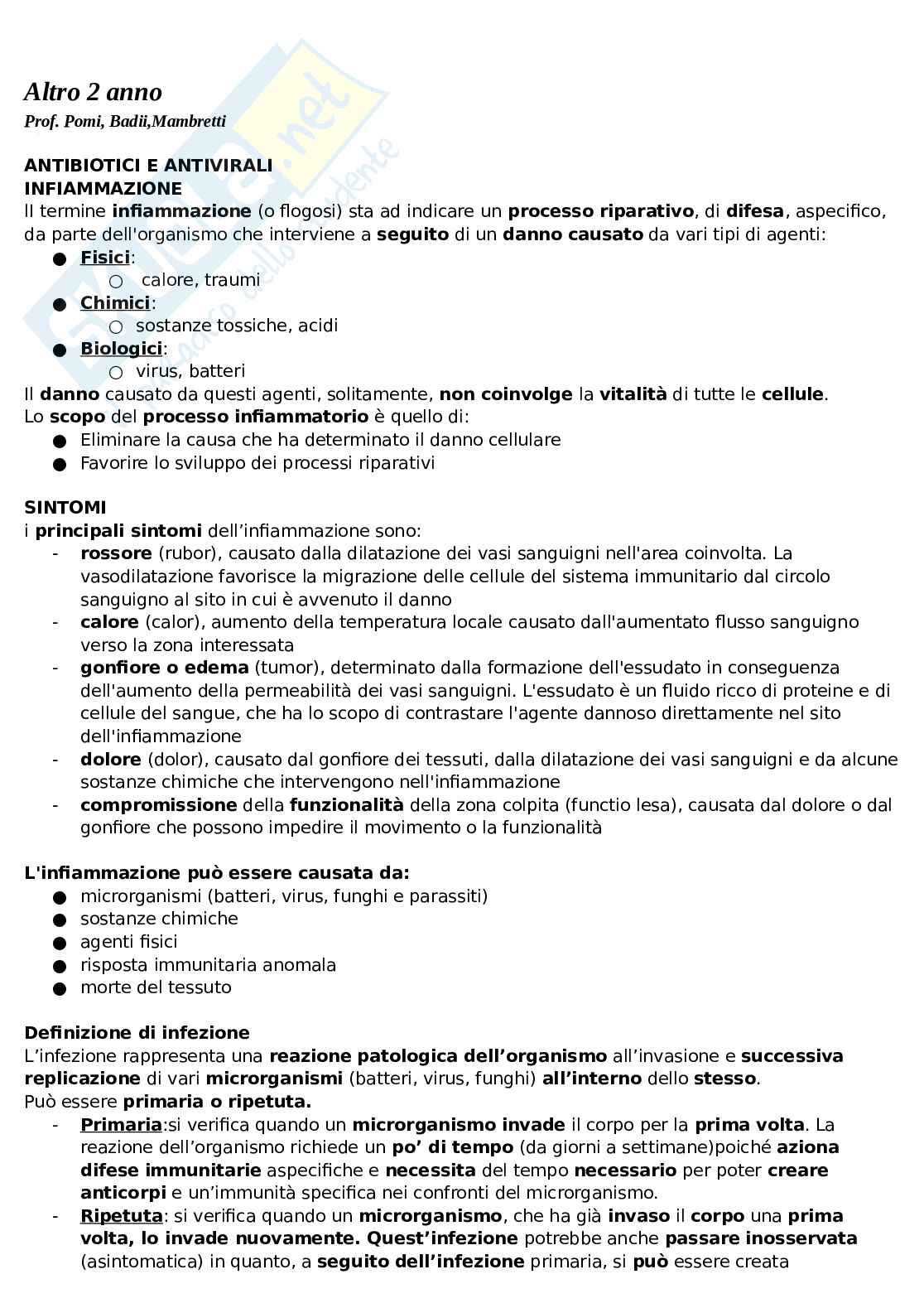 Appunti Laboratorio 2 anno, 2 semestre  Pag. 1