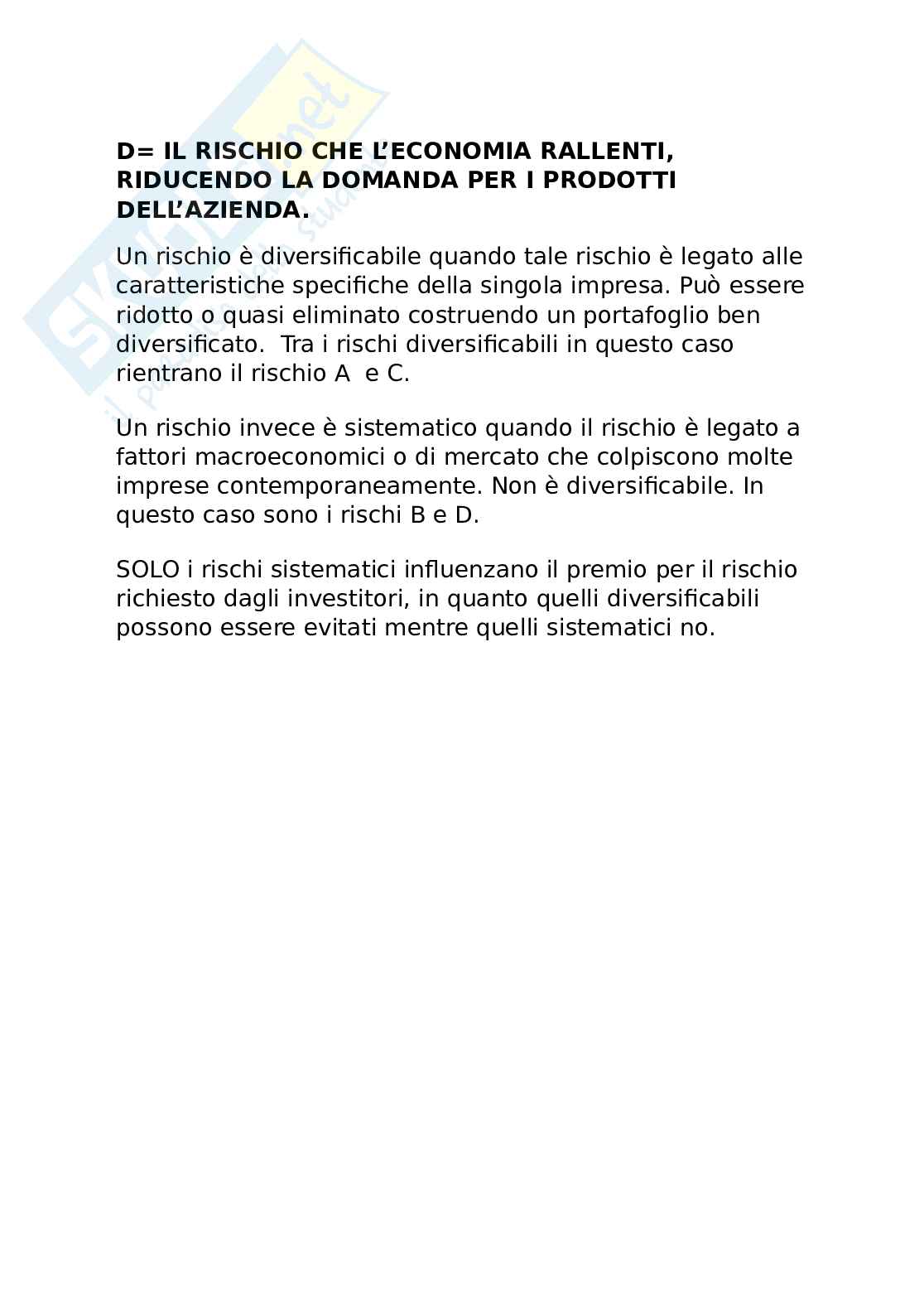 Esercizi di Finanza aziendale Pag. 21