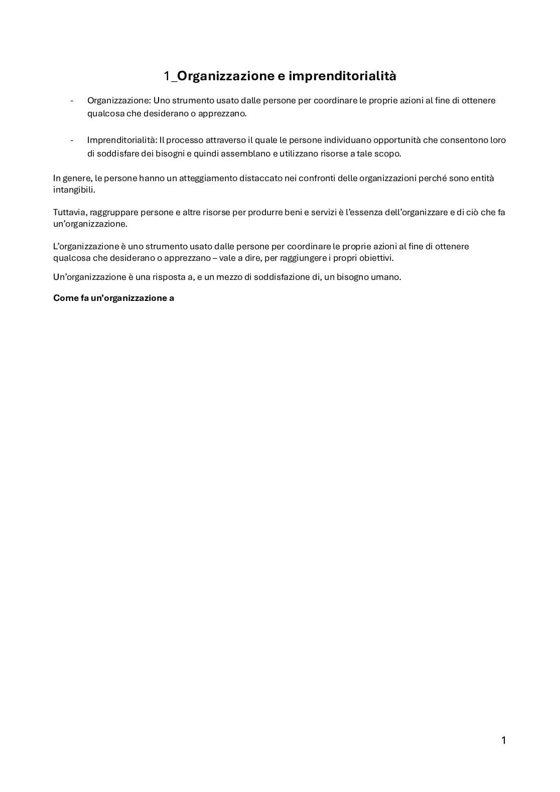 Organizzazione aziendale   Pag. 2