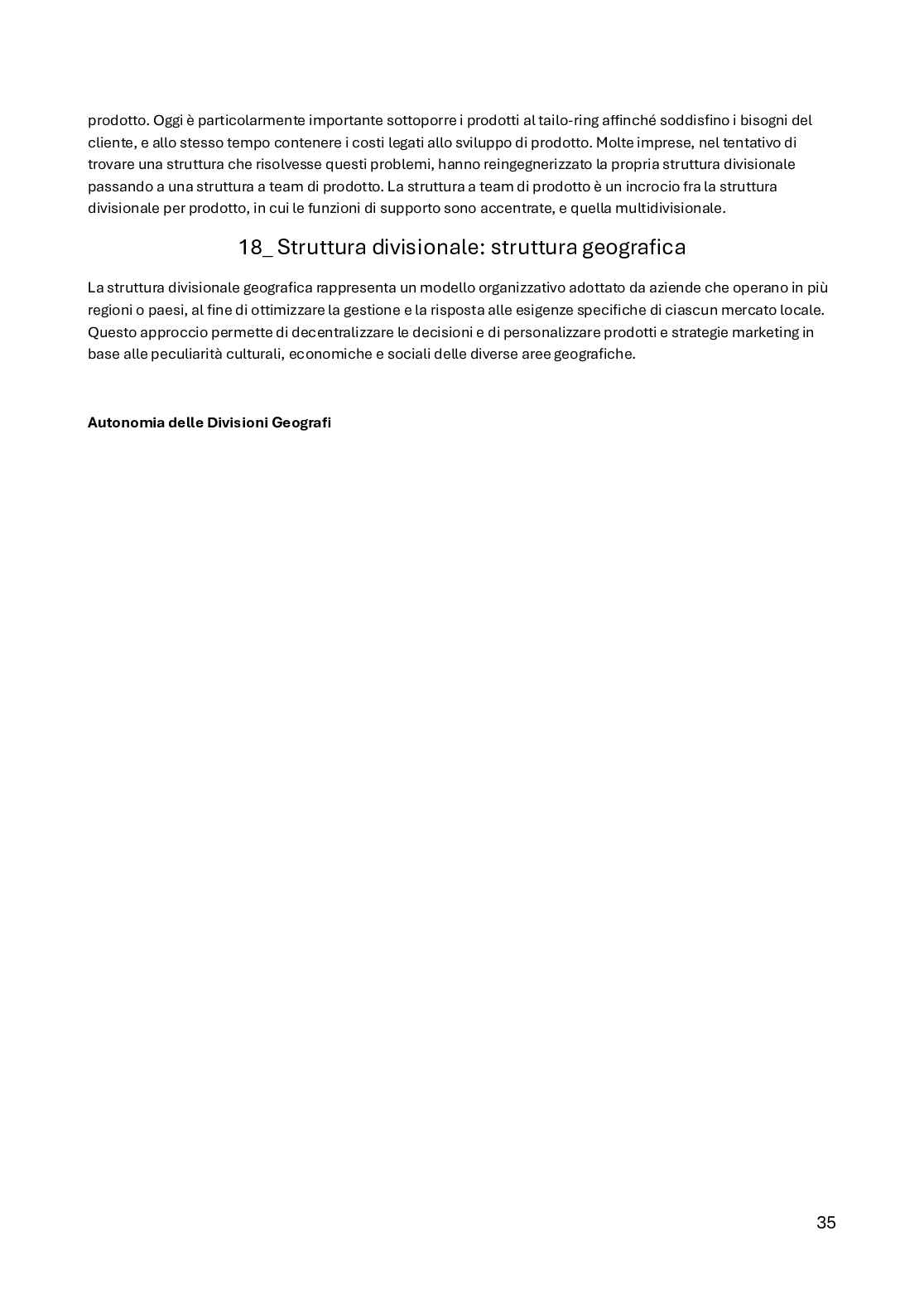 Organizzazione aziendale   Pag. 36