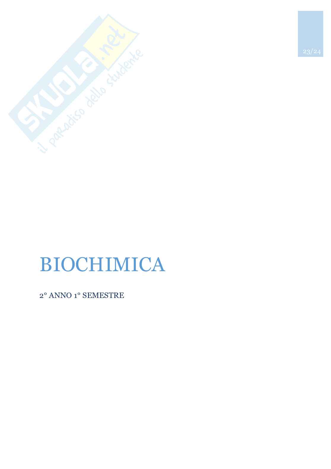 Appunti di Biochimica  Pag. 1