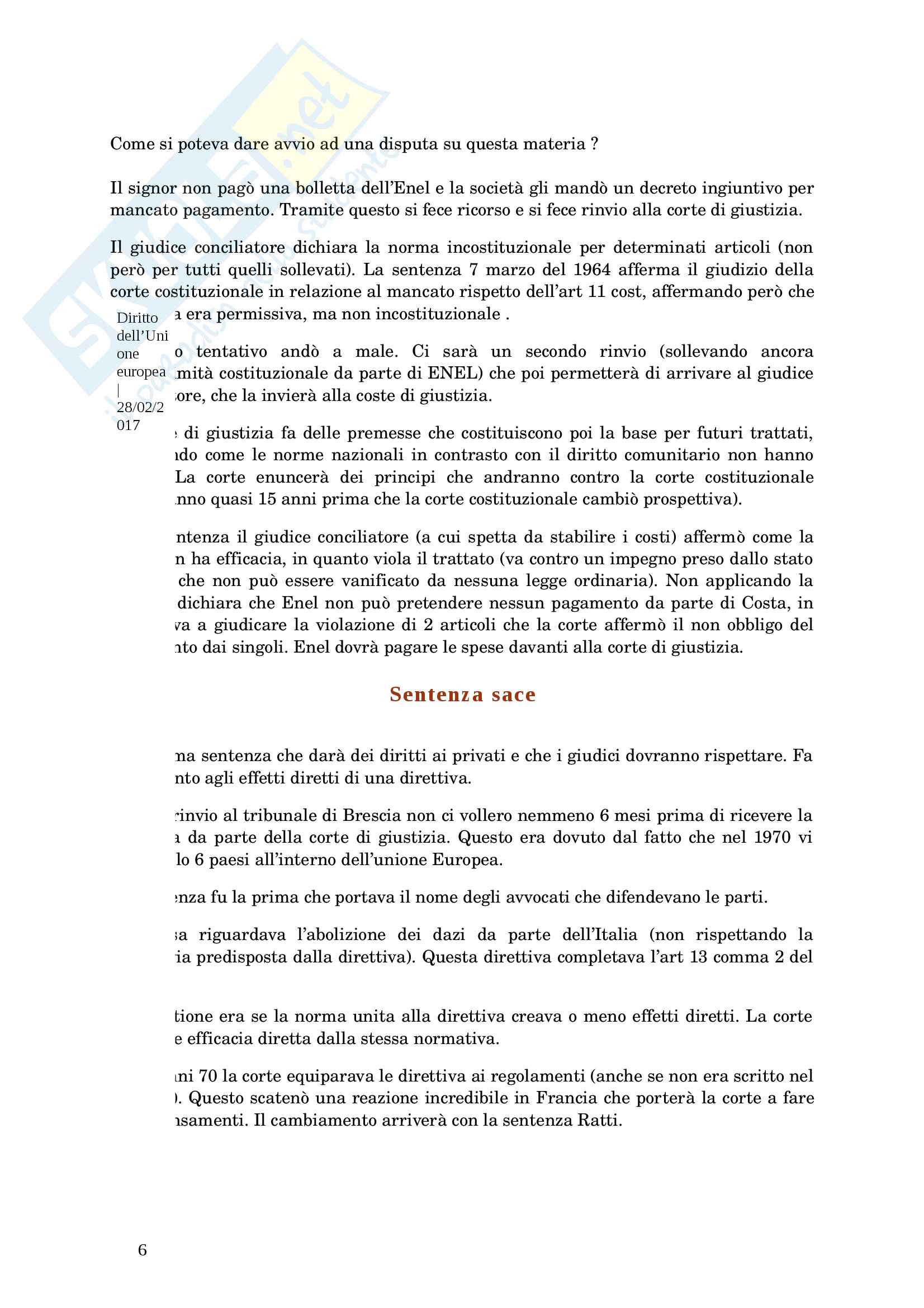 Sentenze dell'Unione Europea Pag. 6