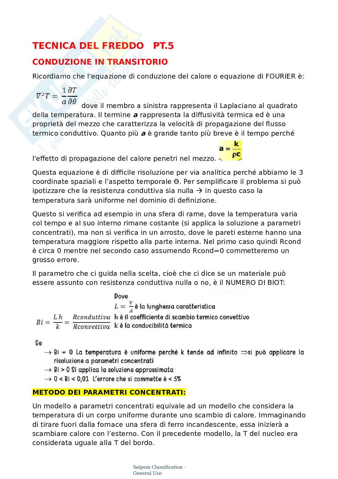 Appunti Tecnica del freddo - Quinta parte Pag. 1