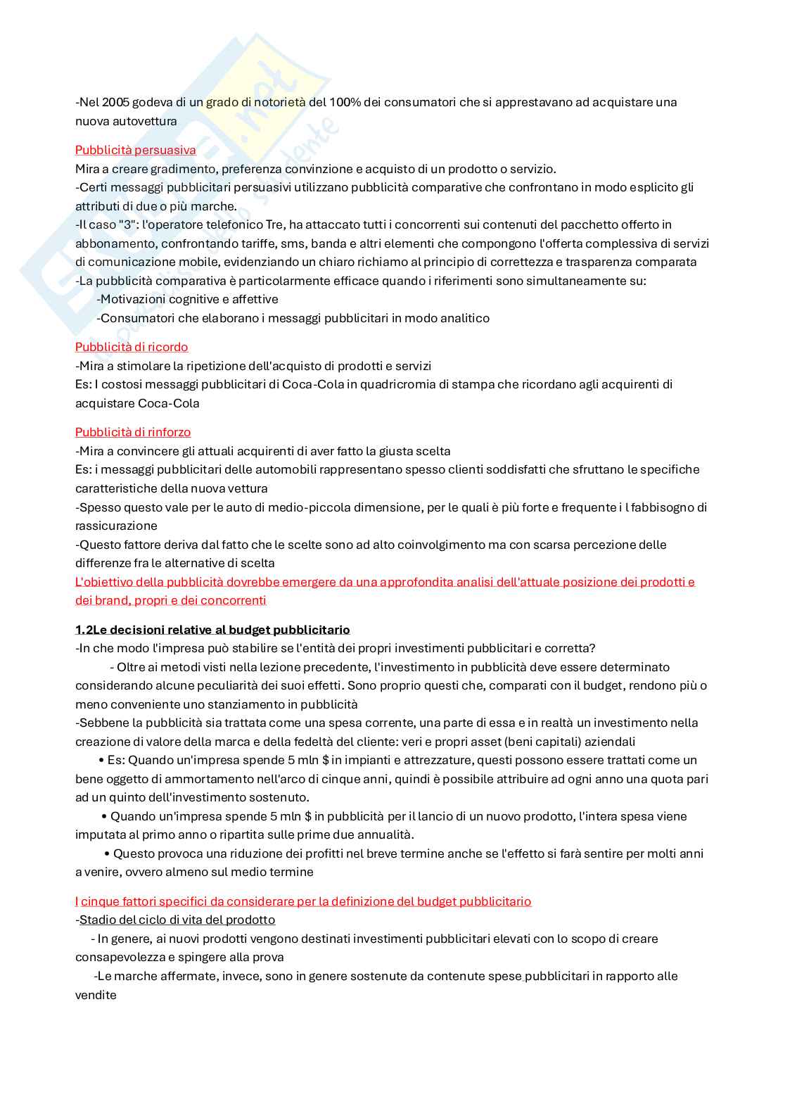 Pubblicità del Marketing Pag. 2