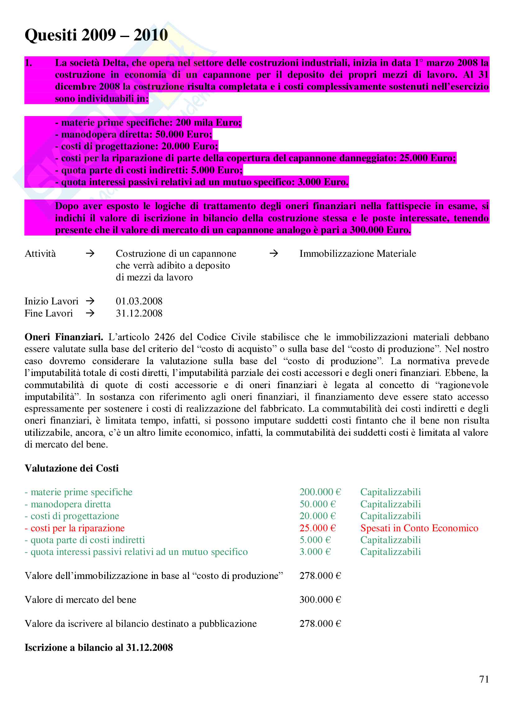 Domande Risposte Ragioneria 2 Pag. 71