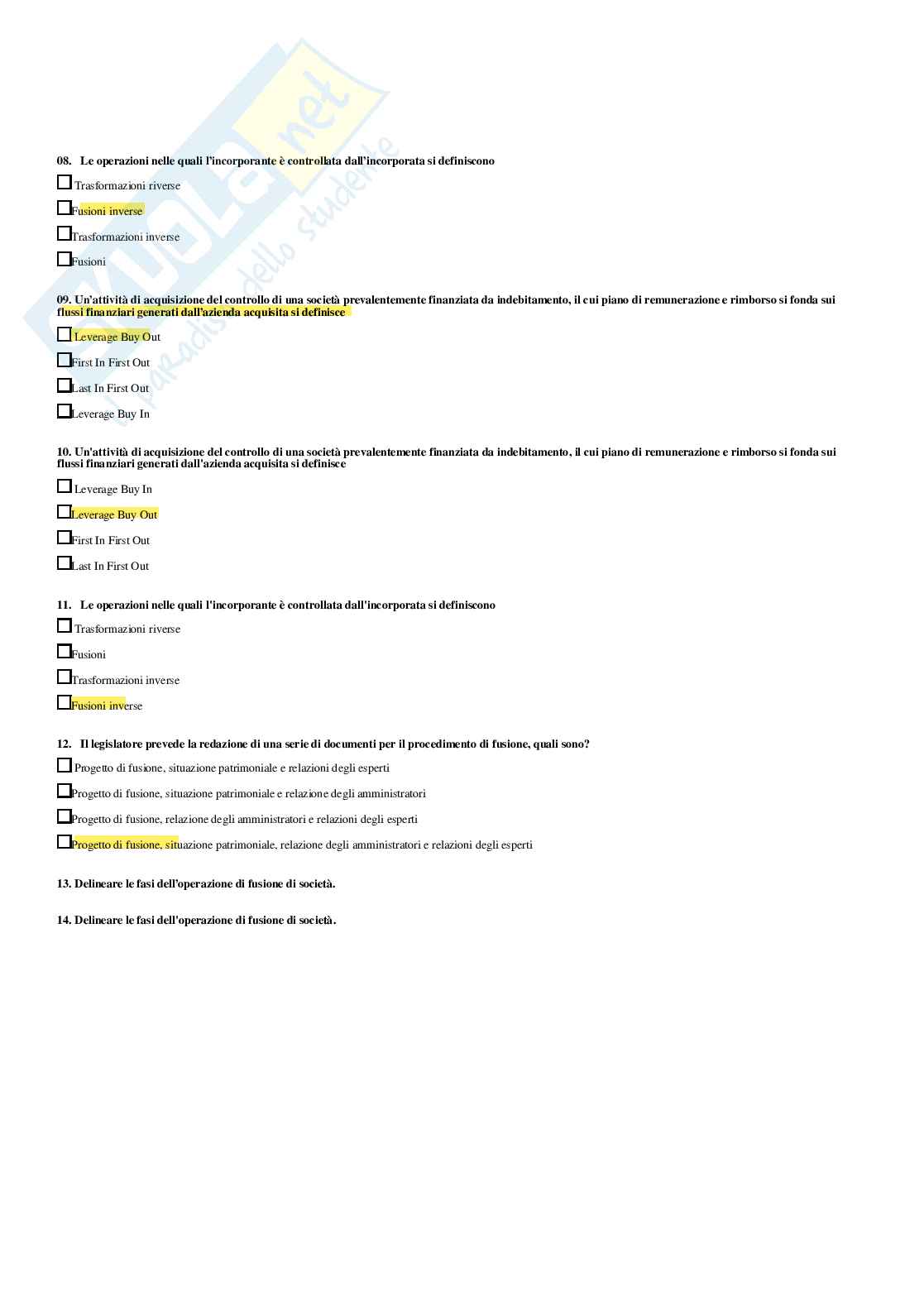 Diritto tributario avanzato – Paniere risposte chiuse completo (543 quiz) - A.A. 2025/26 Pag. 86