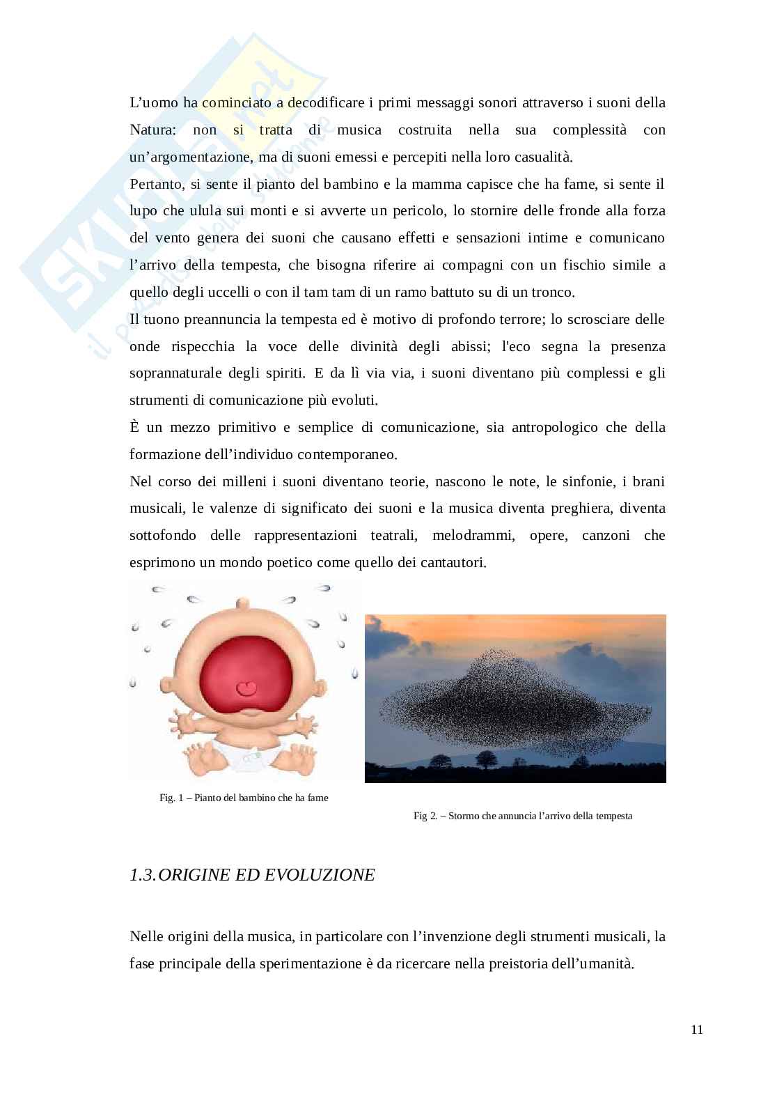 Musica e infanzia: valenza didattica, pedagogica e terapeutica Pag. 11