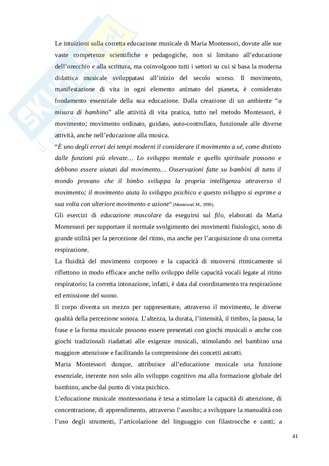 Musica e infanzia: valenza didattica, pedagogica e terapeutica Pag. 41