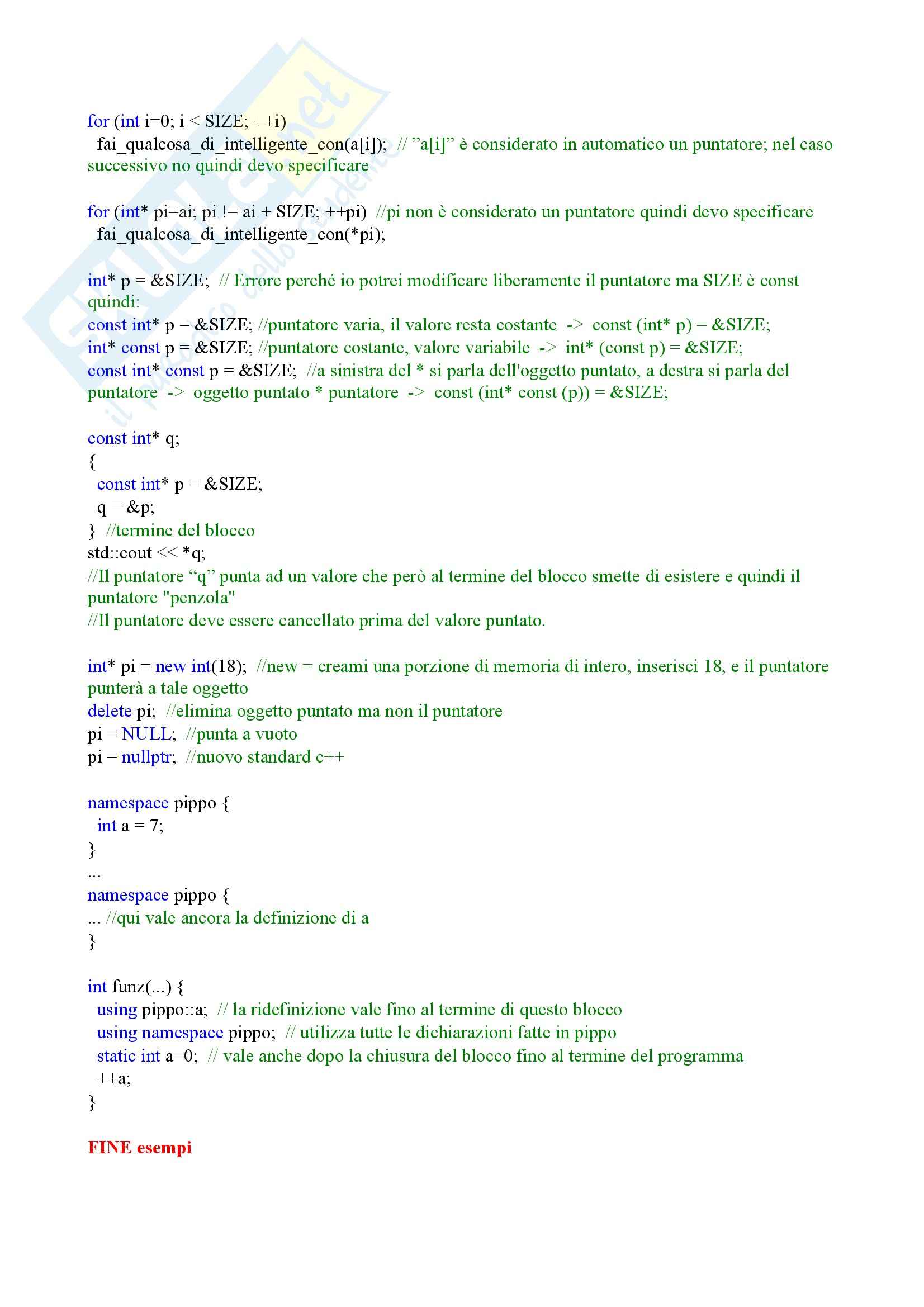 Metodologie Programmazione - Tutto (teoria, pratica e esercizi) Pag. 6