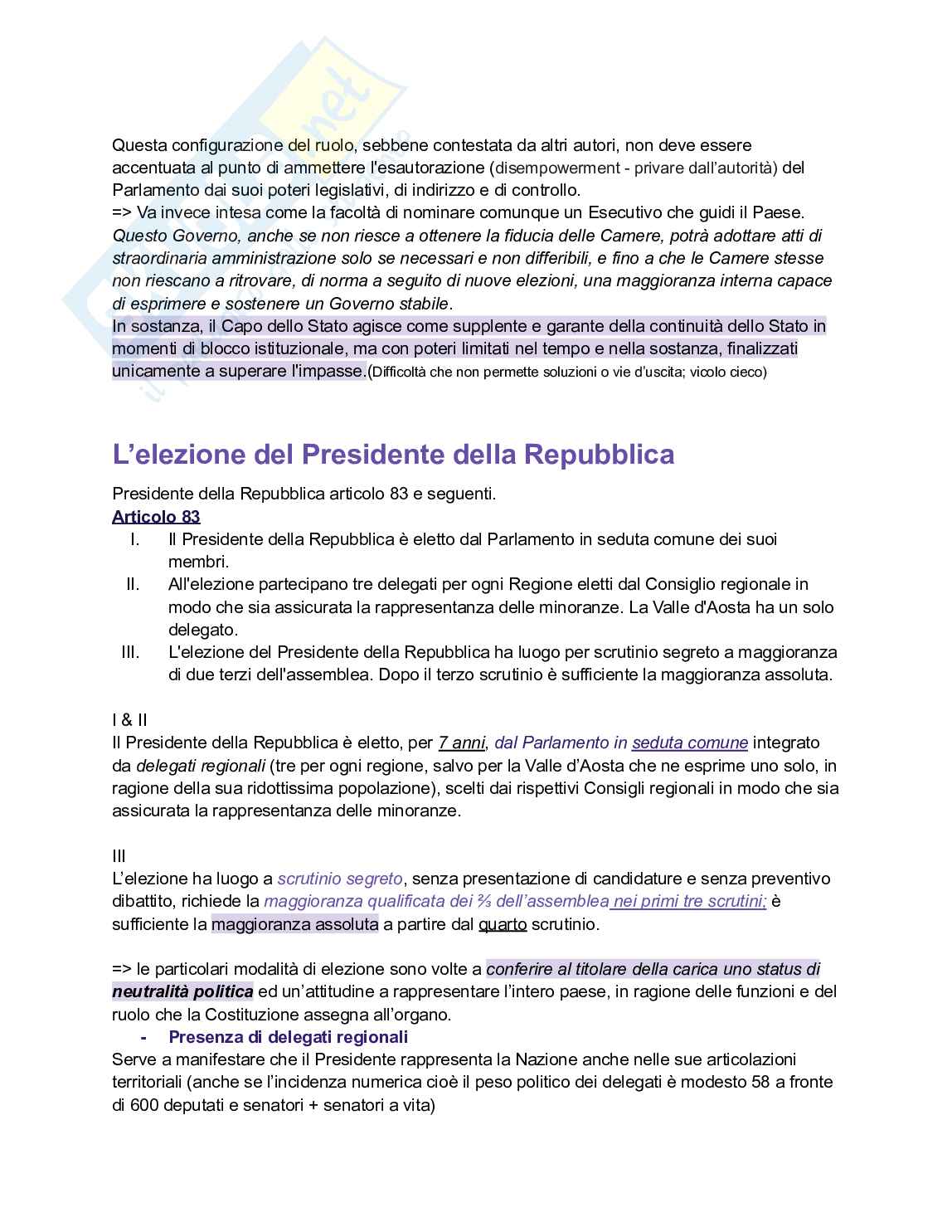 Presidente della Repubblica  Pag. 2