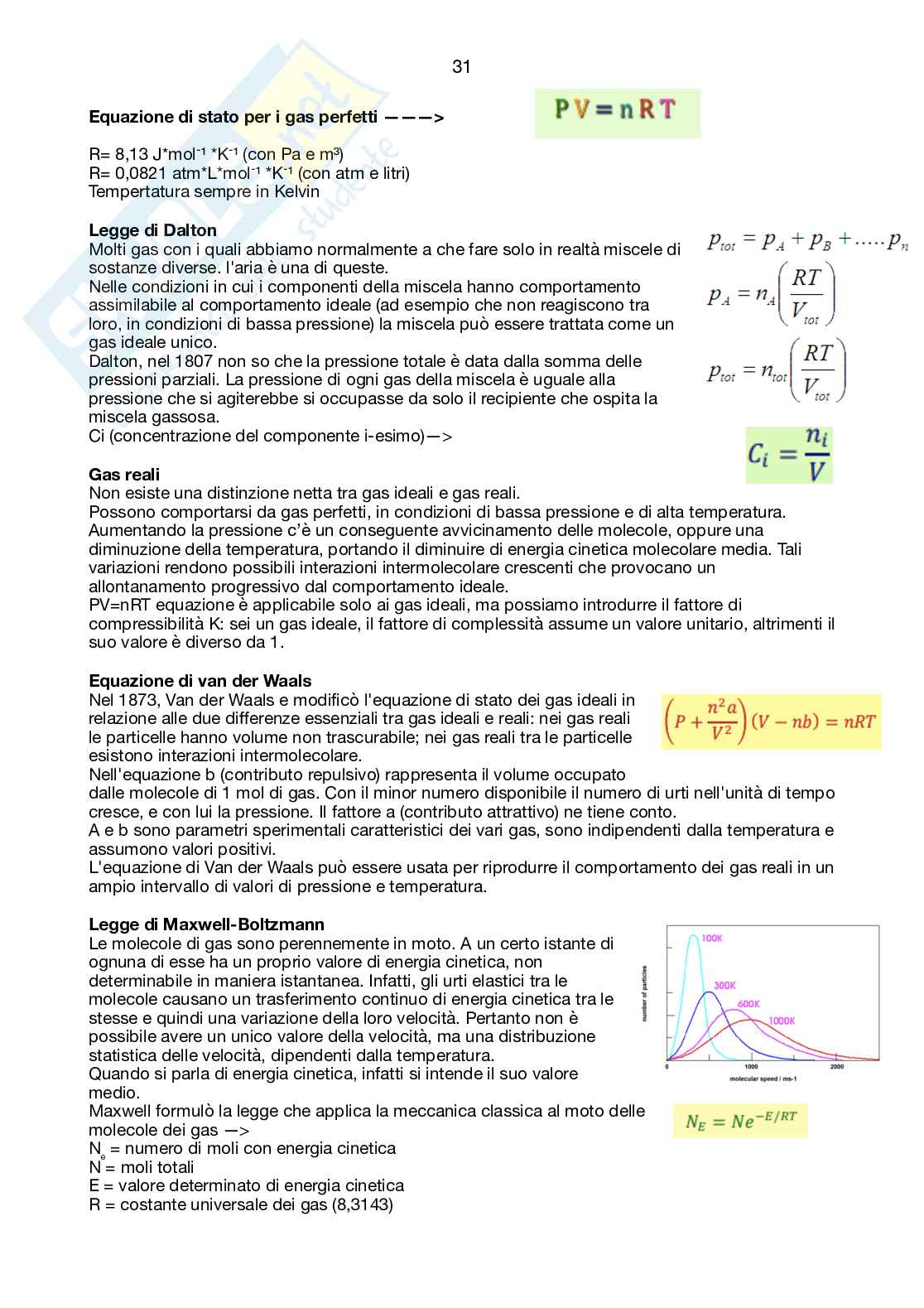 Chimica- semestre filtro  Pag. 31