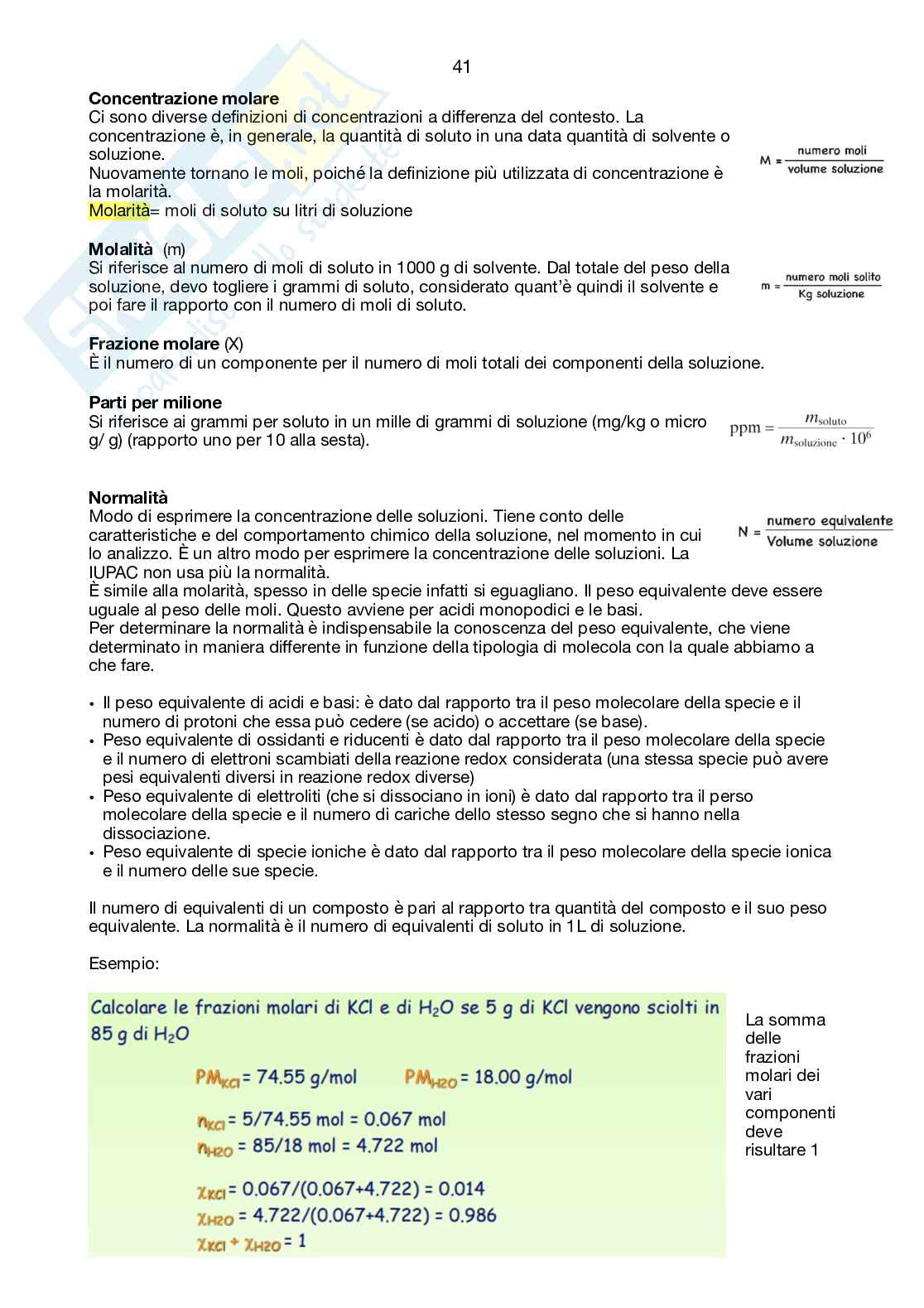 Chimica- semestre filtro  Pag. 41