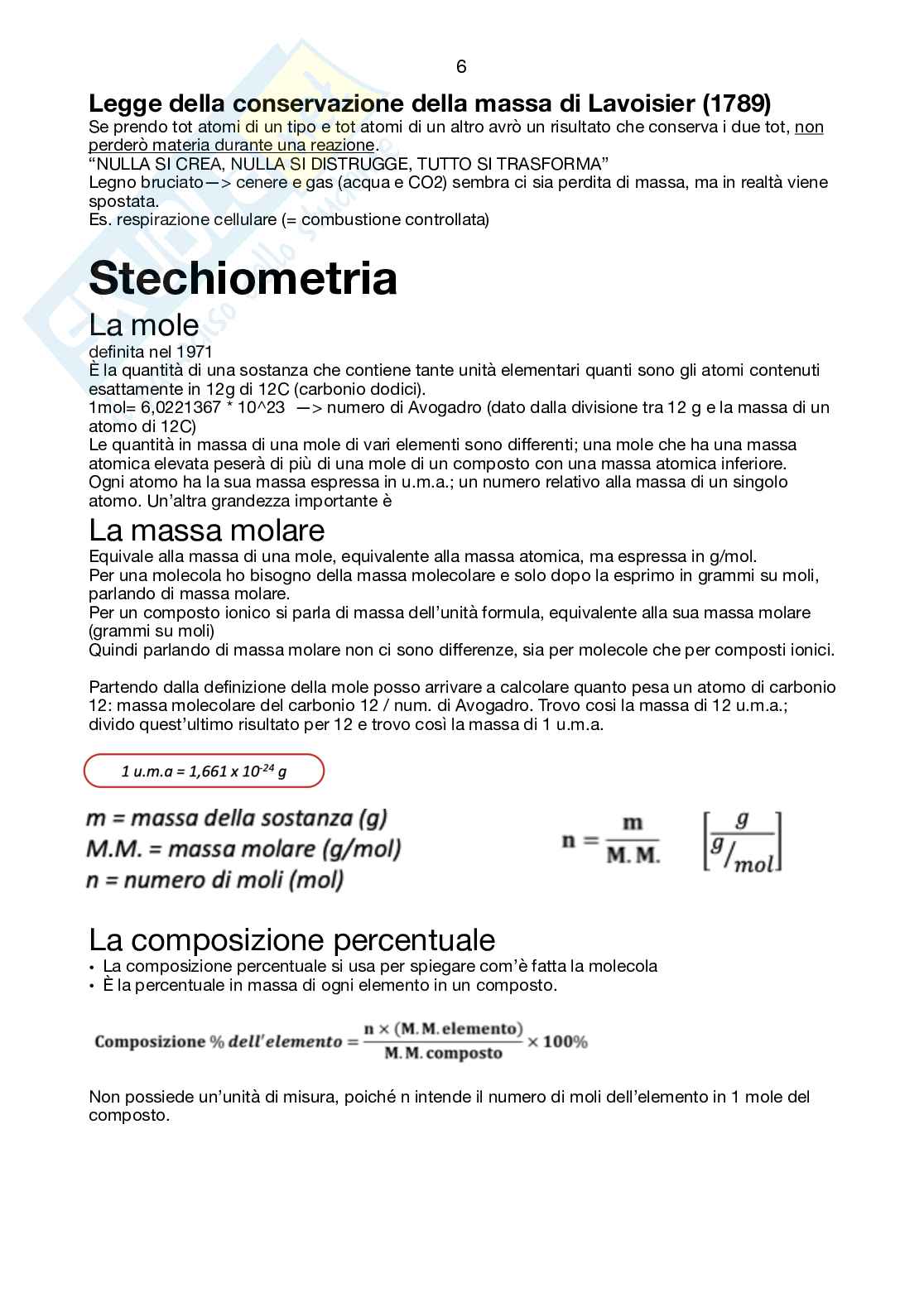 Chimica- semestre filtro  Pag. 6