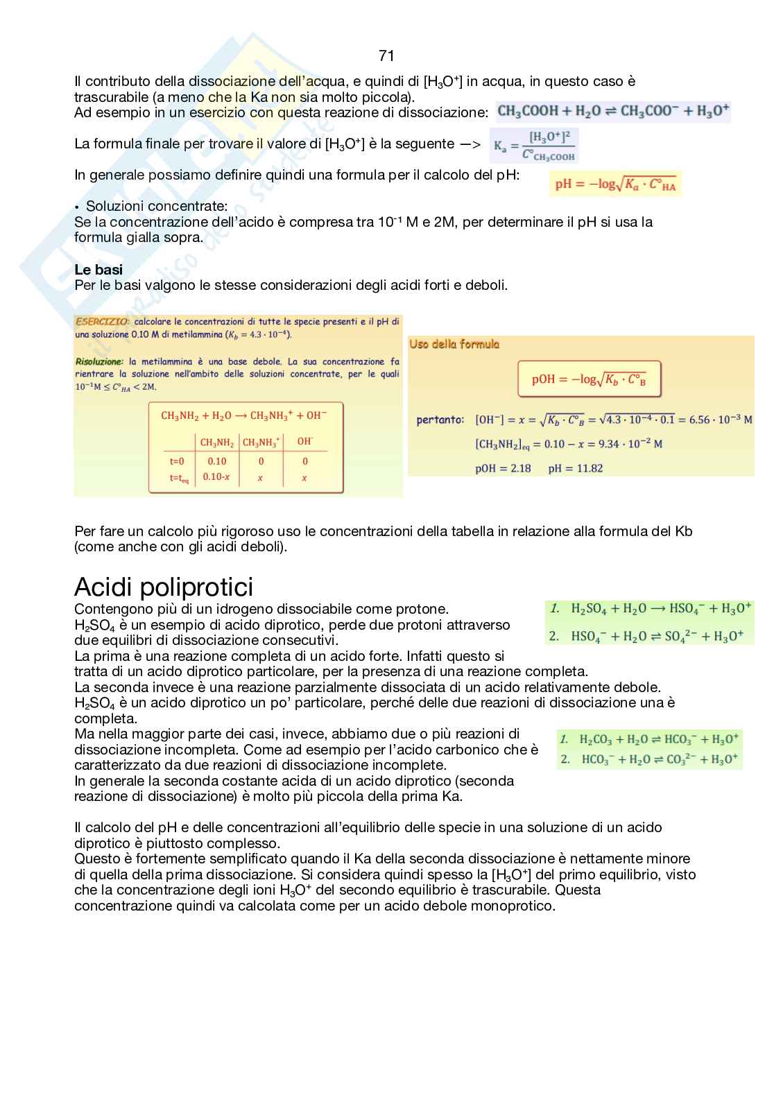 Chimica- semestre filtro  Pag. 71