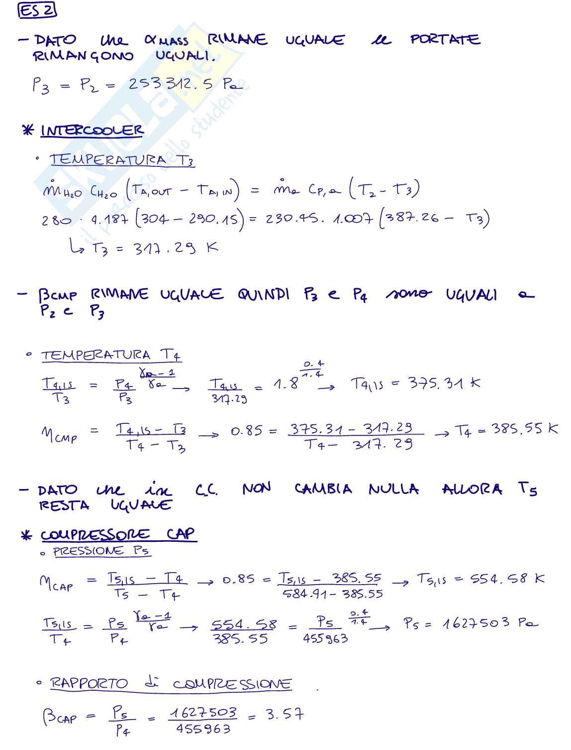 Esercizi Turbine a Gas (Sistemi energetici) Pag. 16