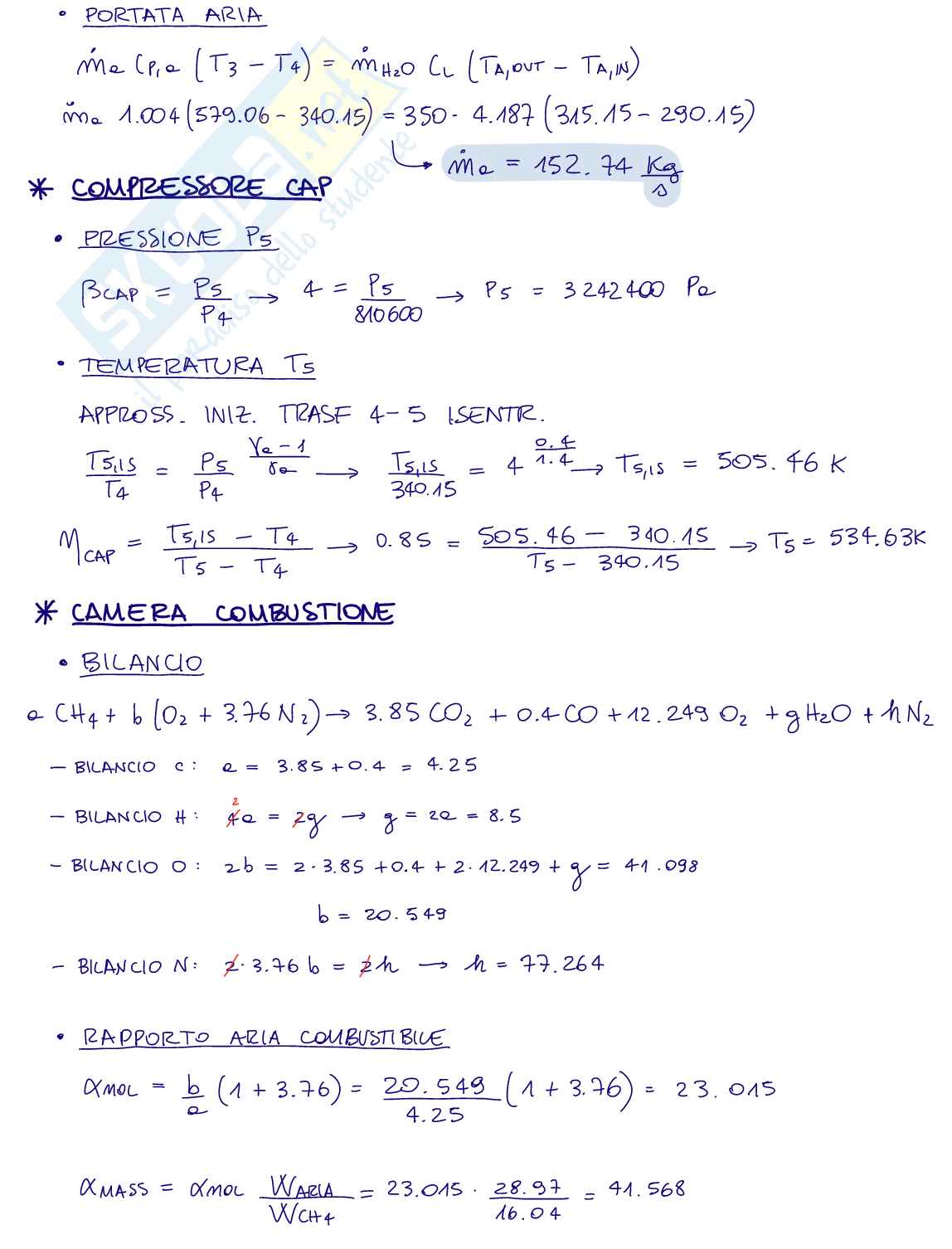 Esercizi Turbine a Gas (Sistemi energetici) Pag. 31