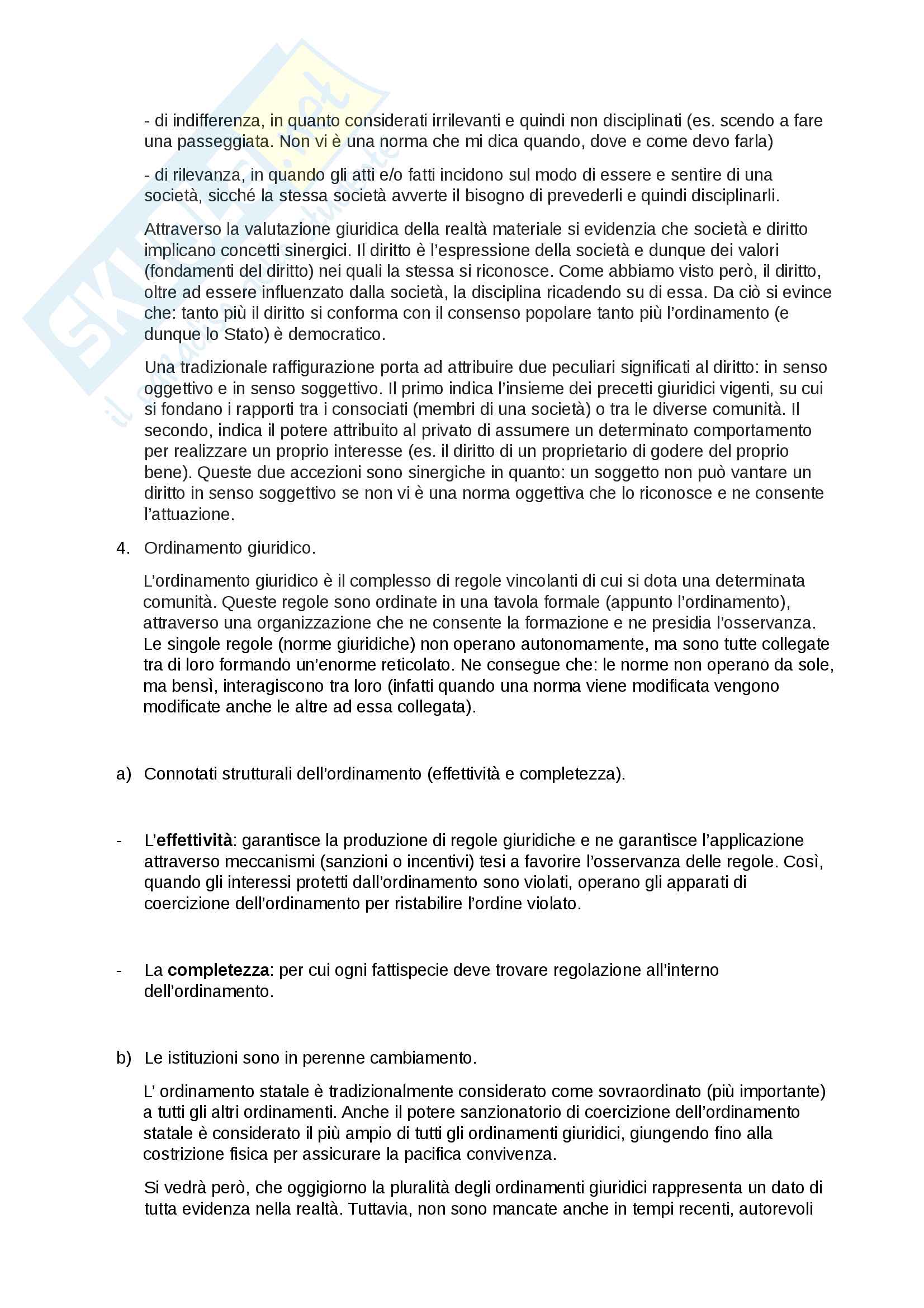 Riassunto esame Diritto pubblico, prof. A. Papa - libro consigliato: L'ordinamento della Repubblica, Bilancia, De Marco Pag. 2