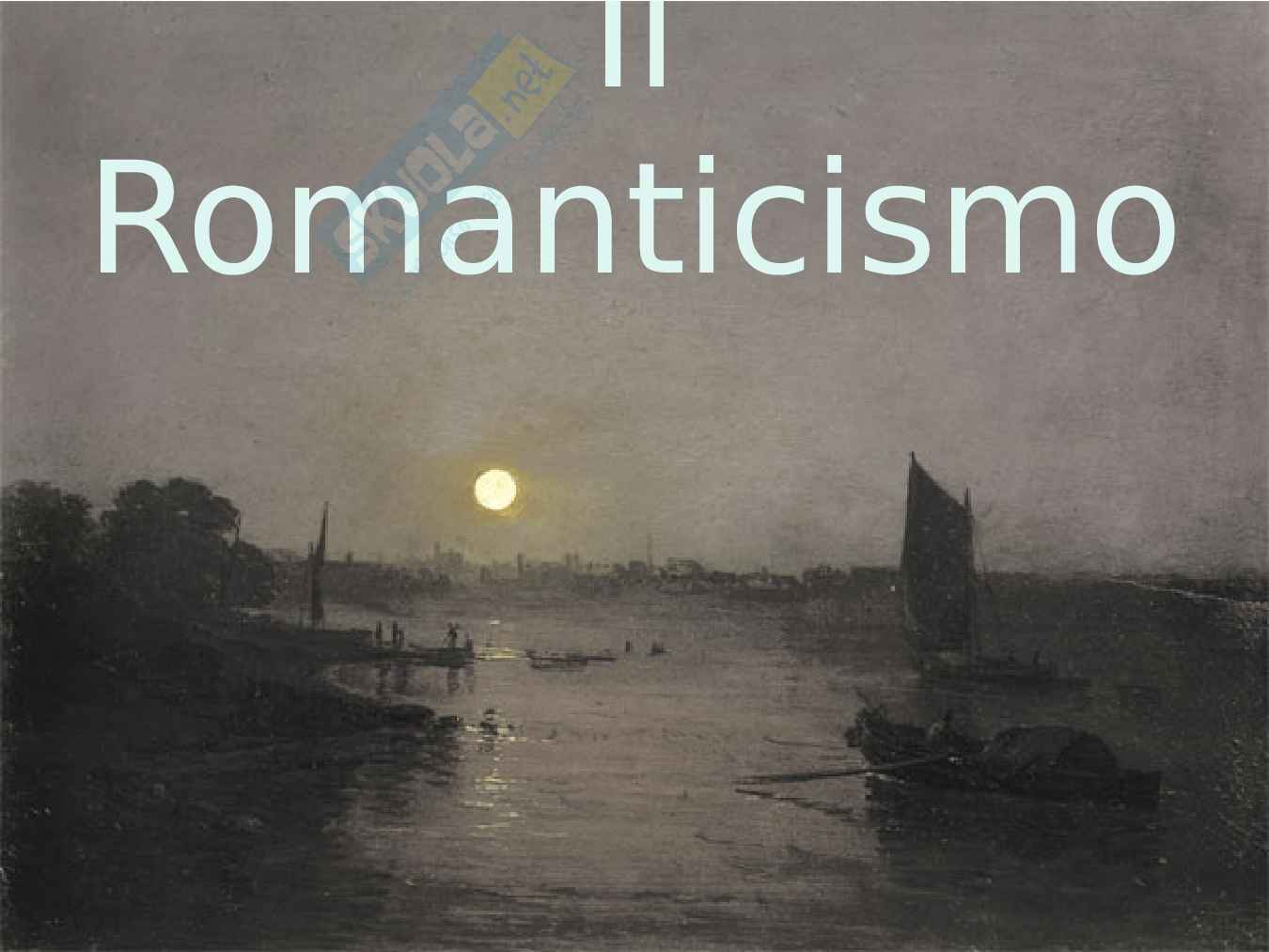 Romanticismo - Un movimento culturale e letterario Pag. 1