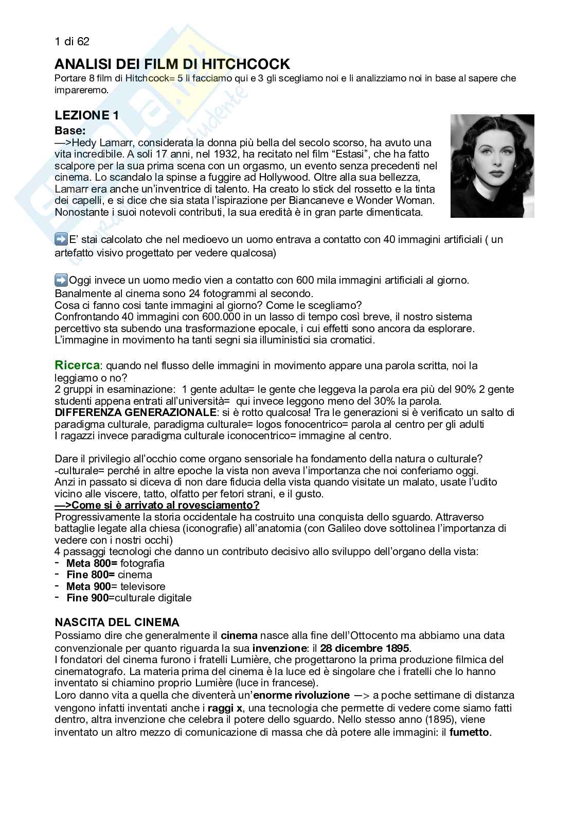 Analisi film Hitchcock Pag. 1
