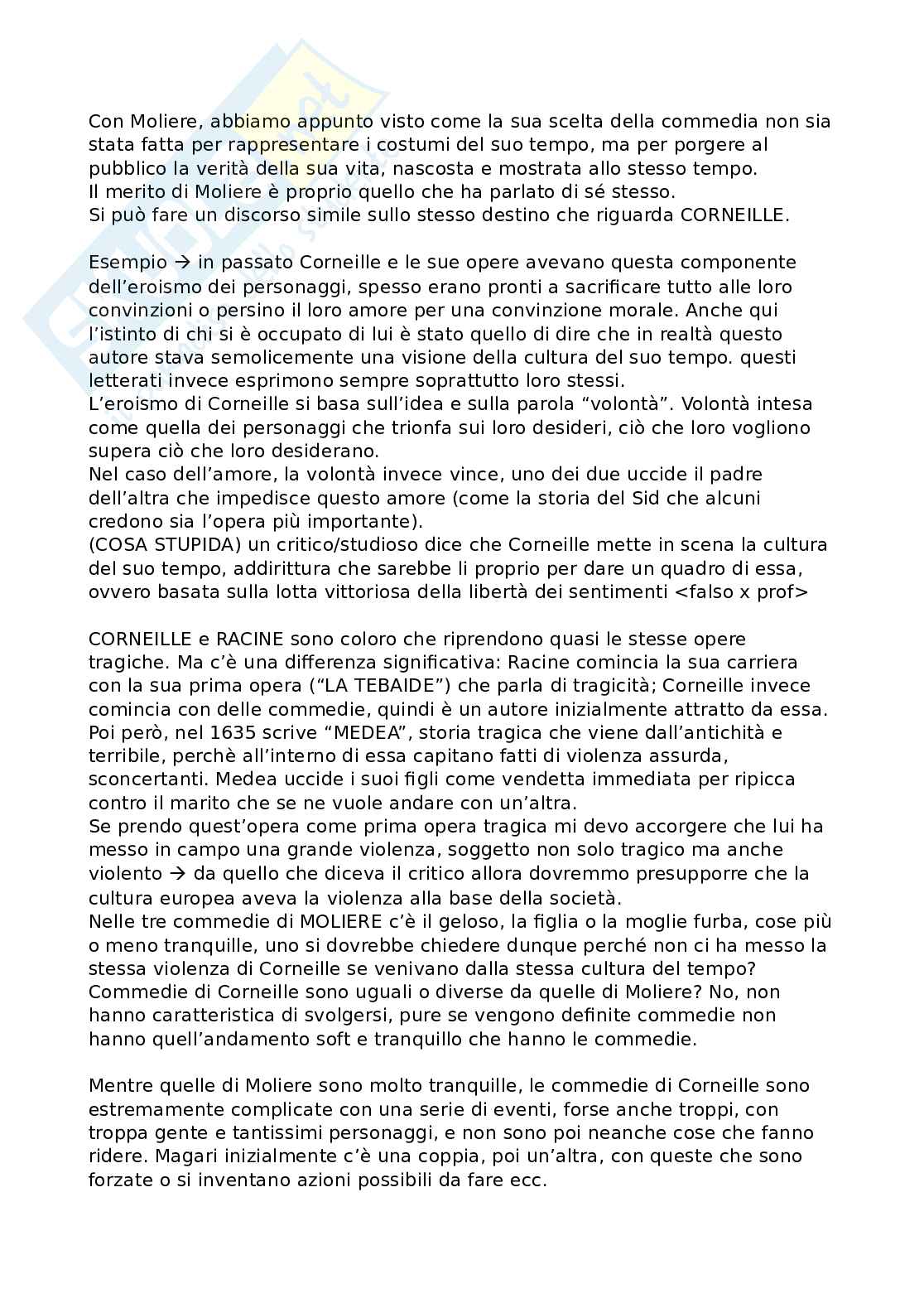 Letteratura francese 2 - Appunti completi del corso Pag. 11