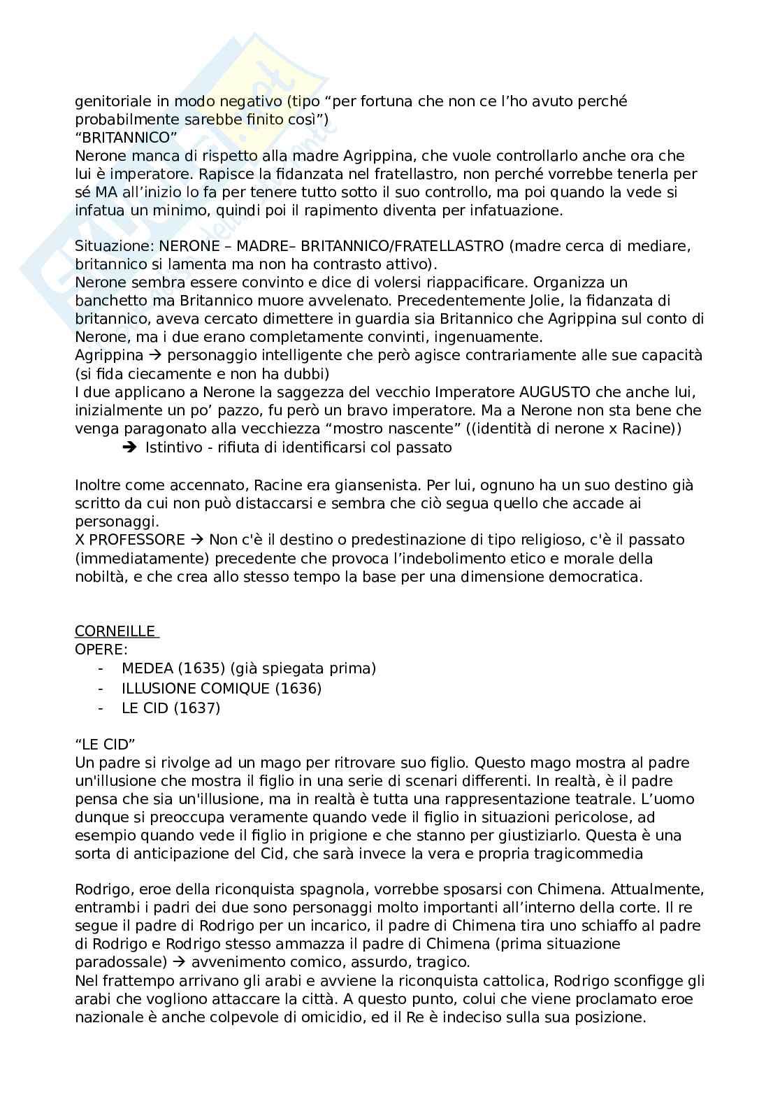 Letteratura francese 2 - Appunti completi del corso Pag. 16