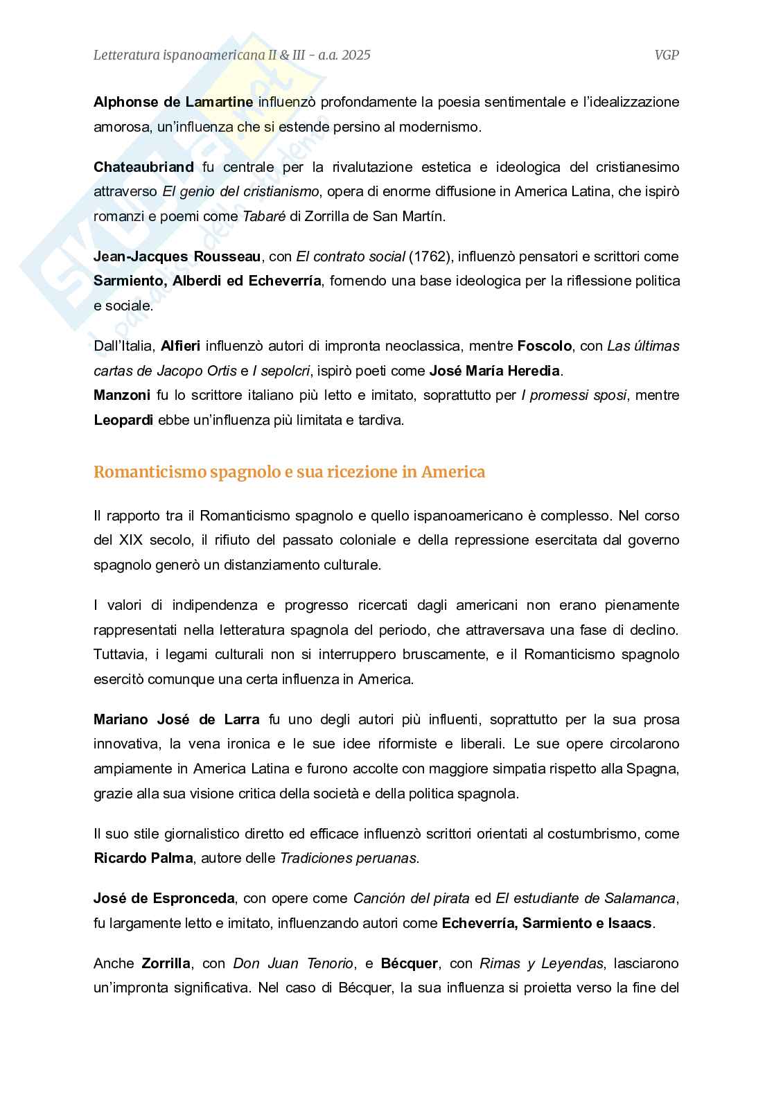 Letteratura ispanoamericana  Pag. 16