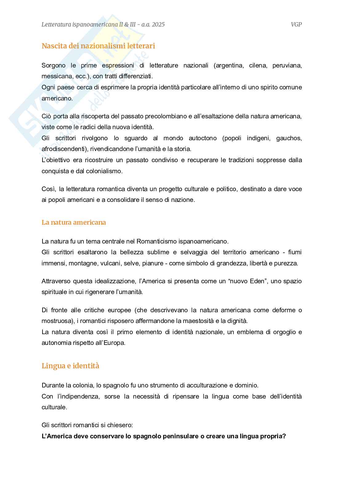Letteratura ispanoamericana  Pag. 21