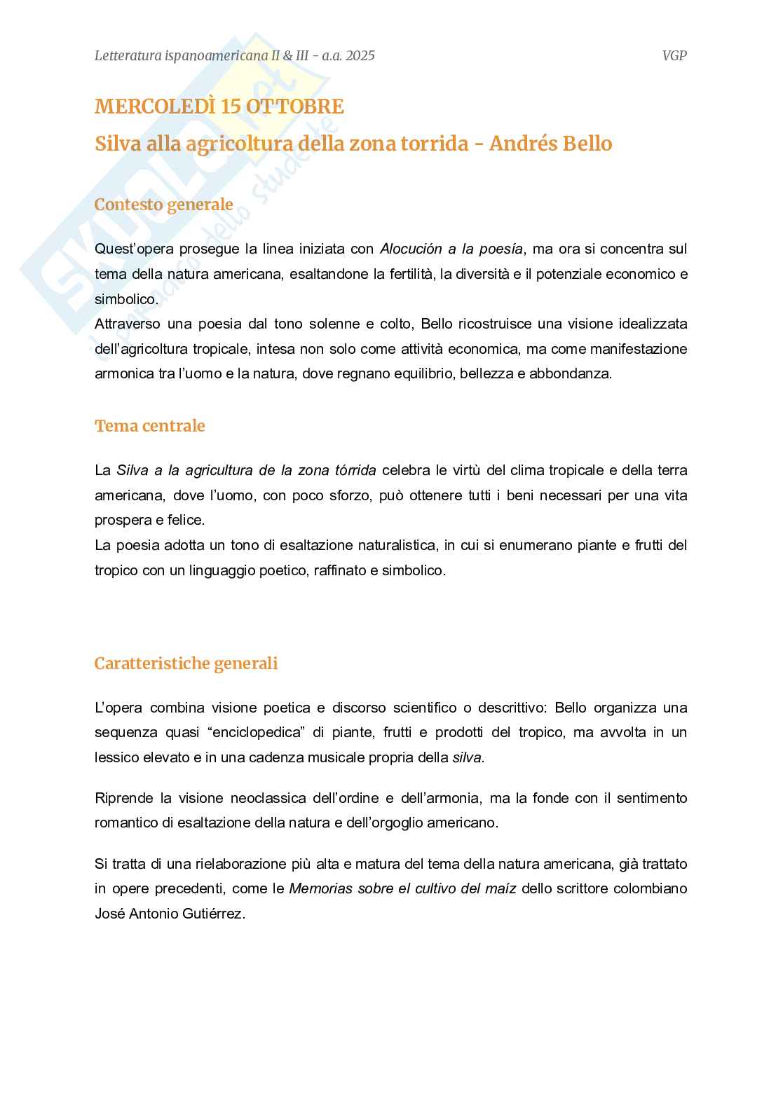 Letteratura ispanoamericana  Pag. 26