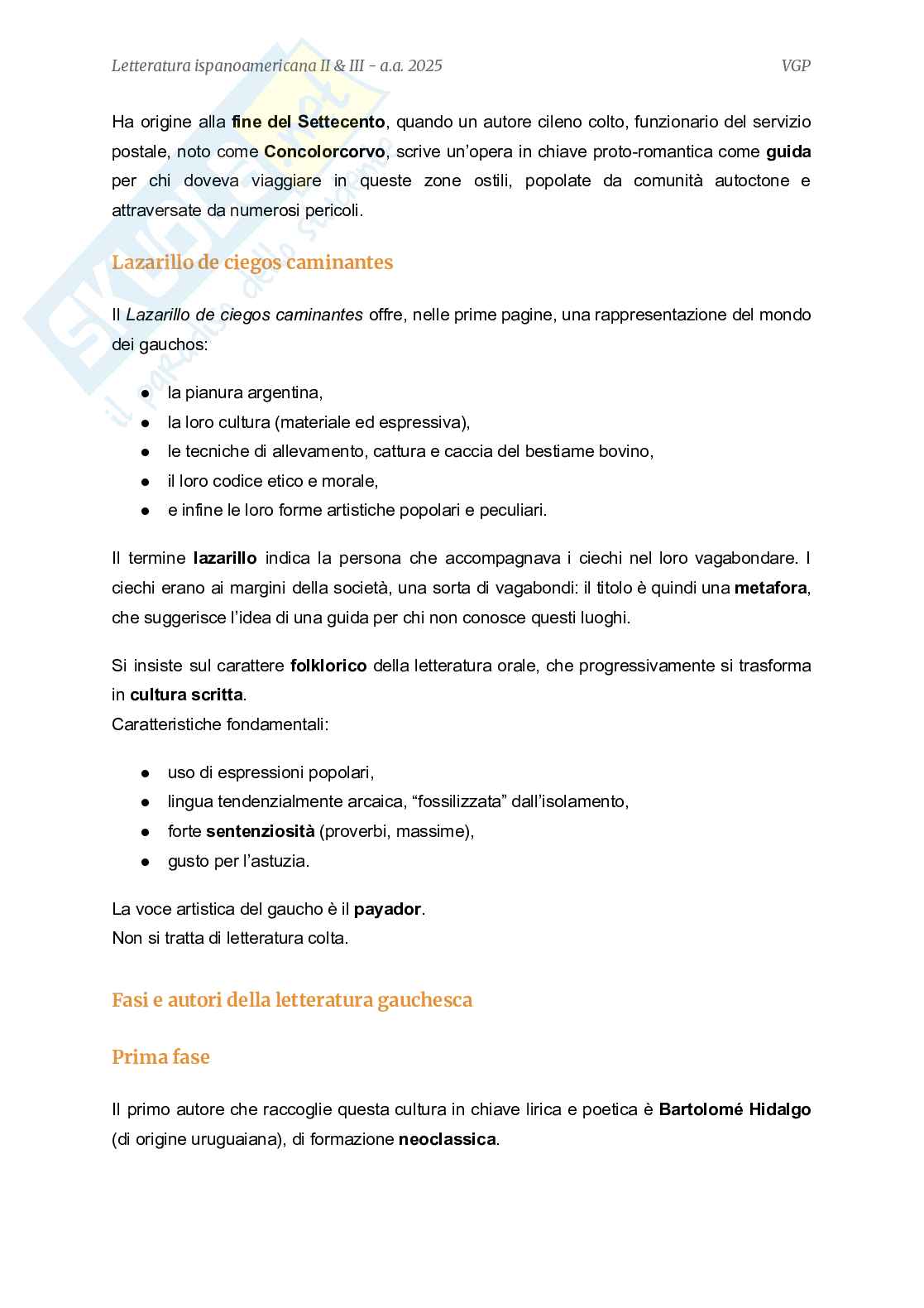 Letteratura ispanoamericana  Pag. 66