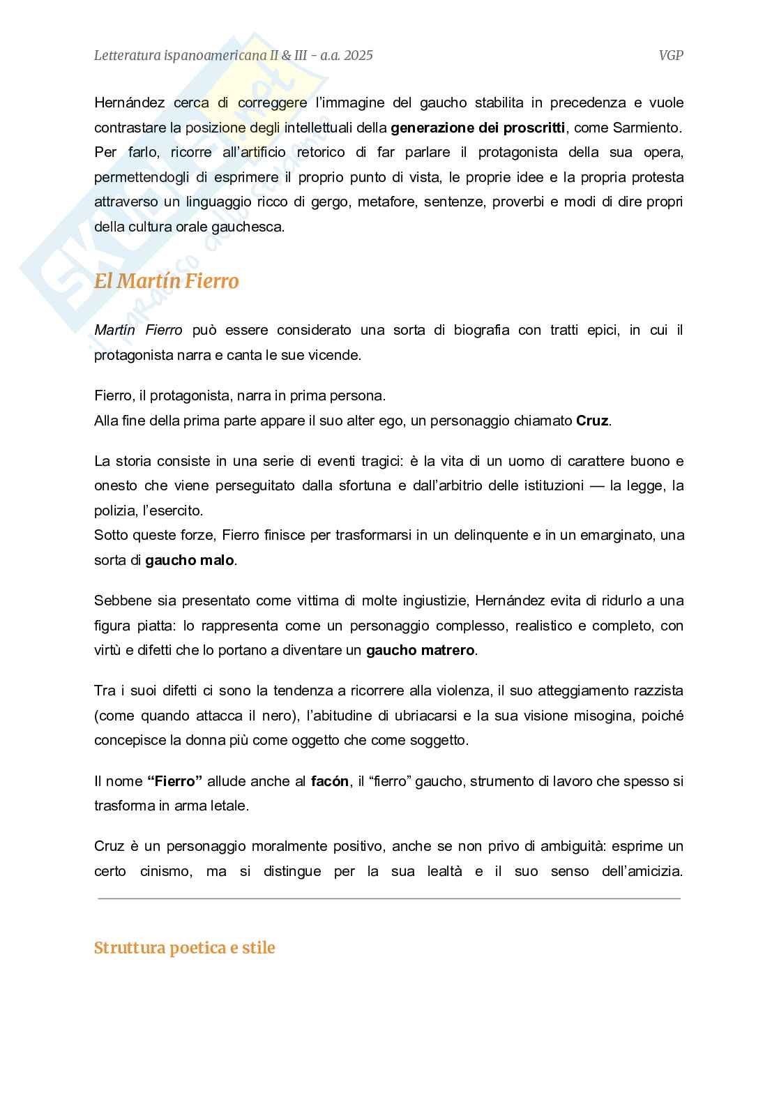 Letteratura ispanoamericana  Pag. 71