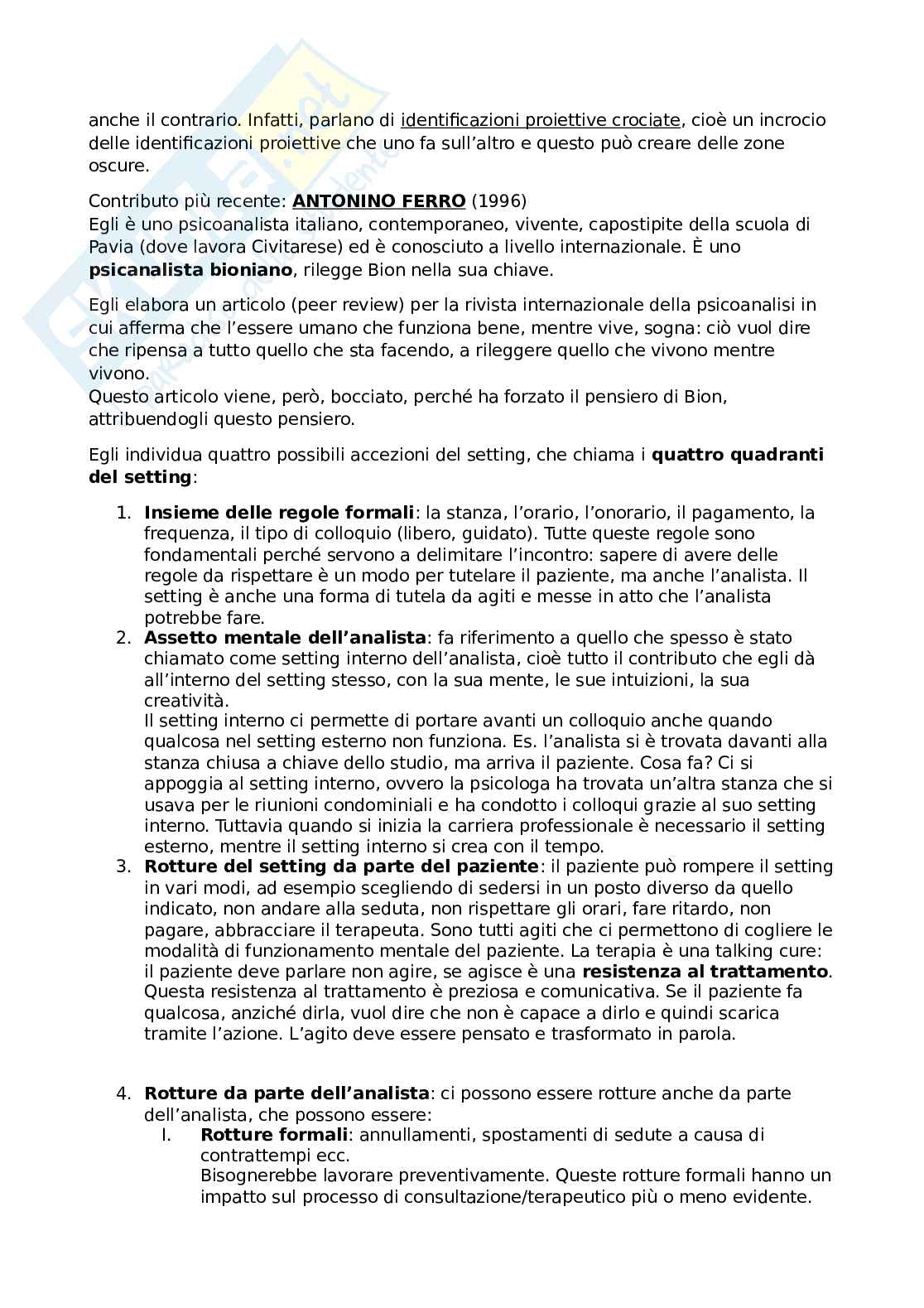 Appunti di Modelli e tecniche del colloquio e della diagnosi Pag. 11