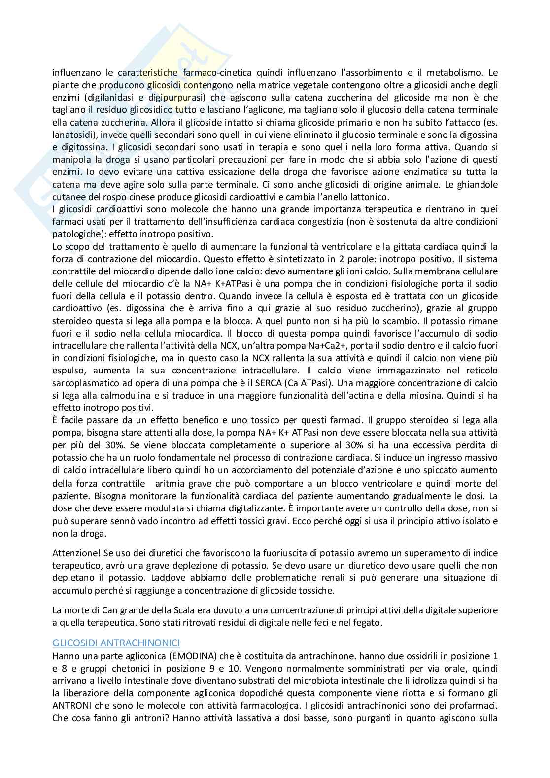 Farmacologia e farmacognosia  Pag. 16