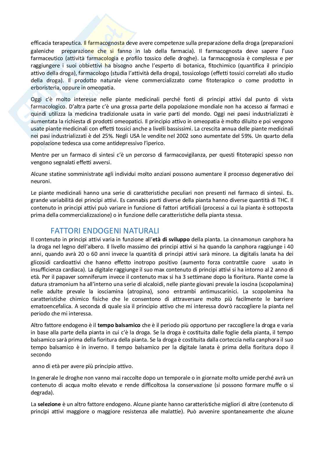 Farmacologia e farmacognosia  Pag. 2