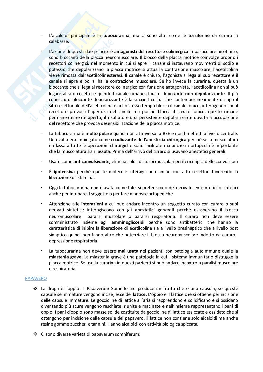 Farmacologia e farmacognosia  Pag. 46