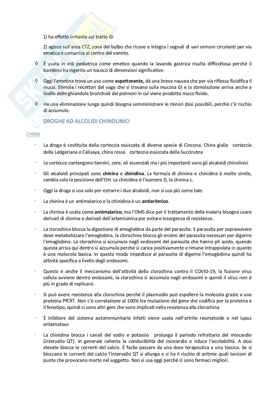 Farmacologia e farmacognosia  Pag. 51
